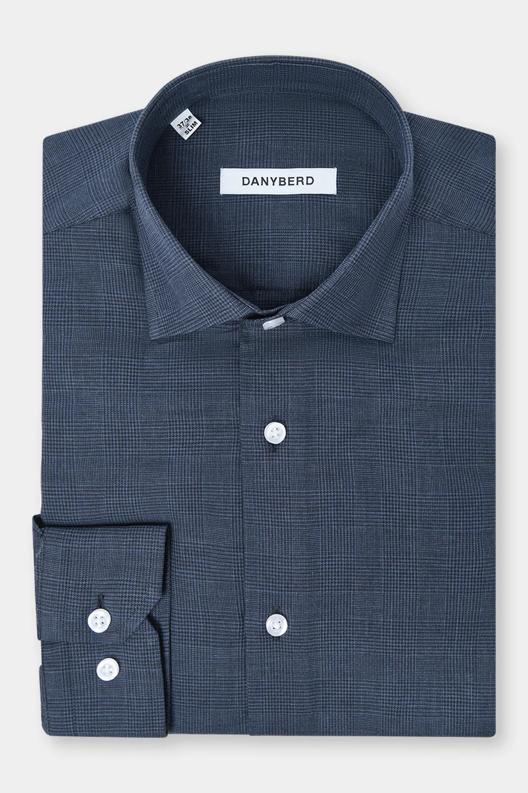Chemise Prince de Galles - Bleu grisé sold by Danyberd