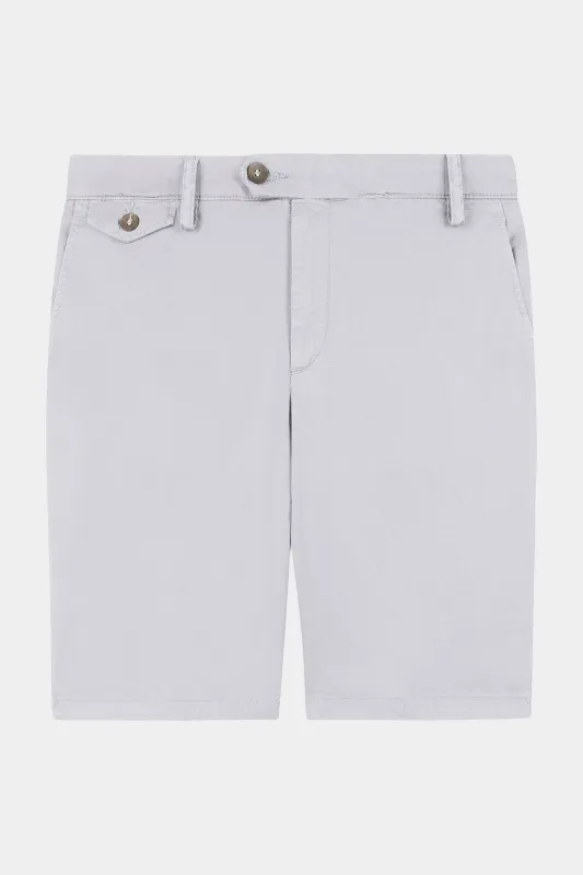 Bermuda en coton lisse - Gris clair made by Danyberd