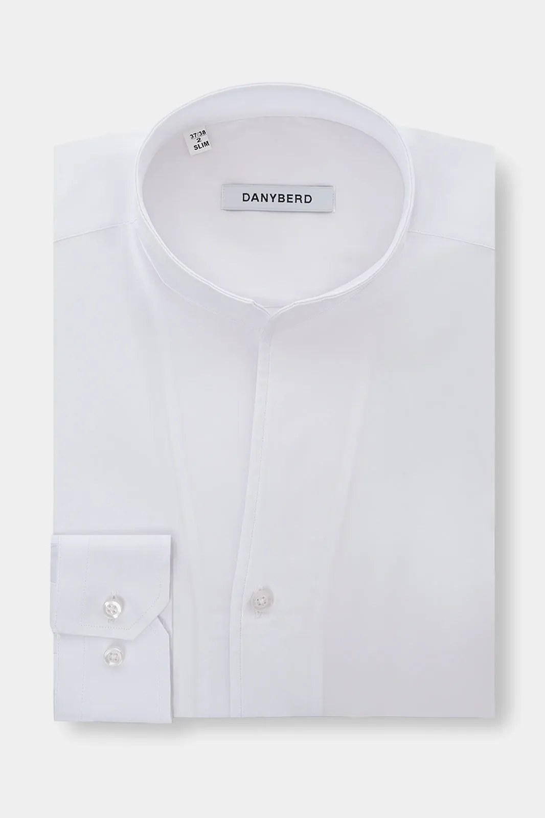 Chemise confort col indien - Blanche sold by Danyberd
