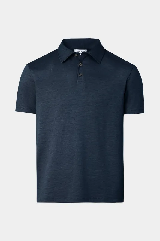 Polo en coton jersey - Marine made by Danyberd