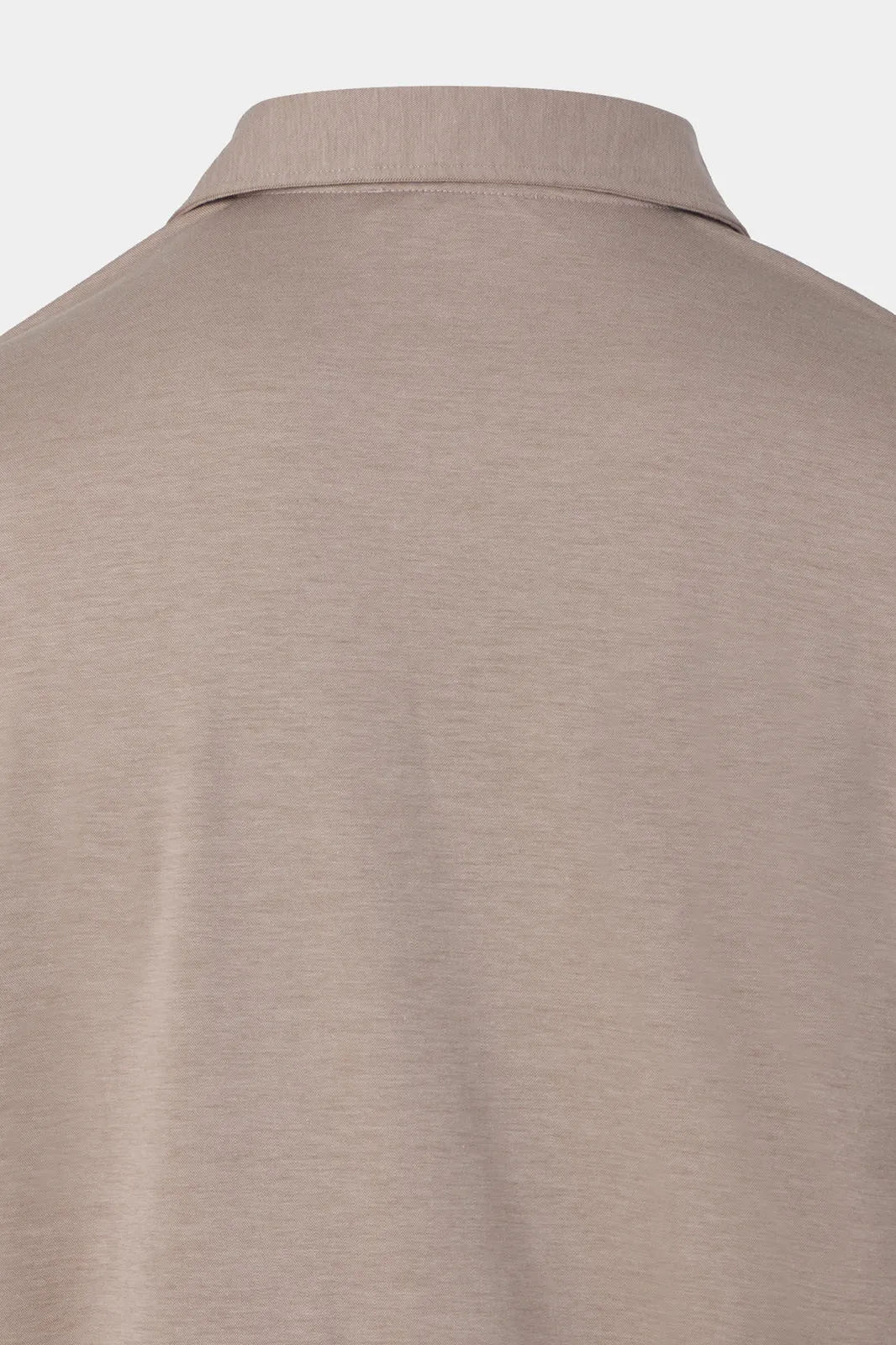 Polo en coton jersey - Taupe sold by Danyberd product image thumbnail 3