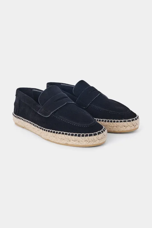 Espadrille en peau - Noire made by Danyberd