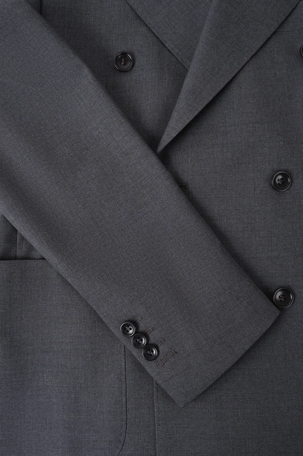 Costume croisé en laine stretch - Gris anthracite sold by Danyberd product image thumbnail 3