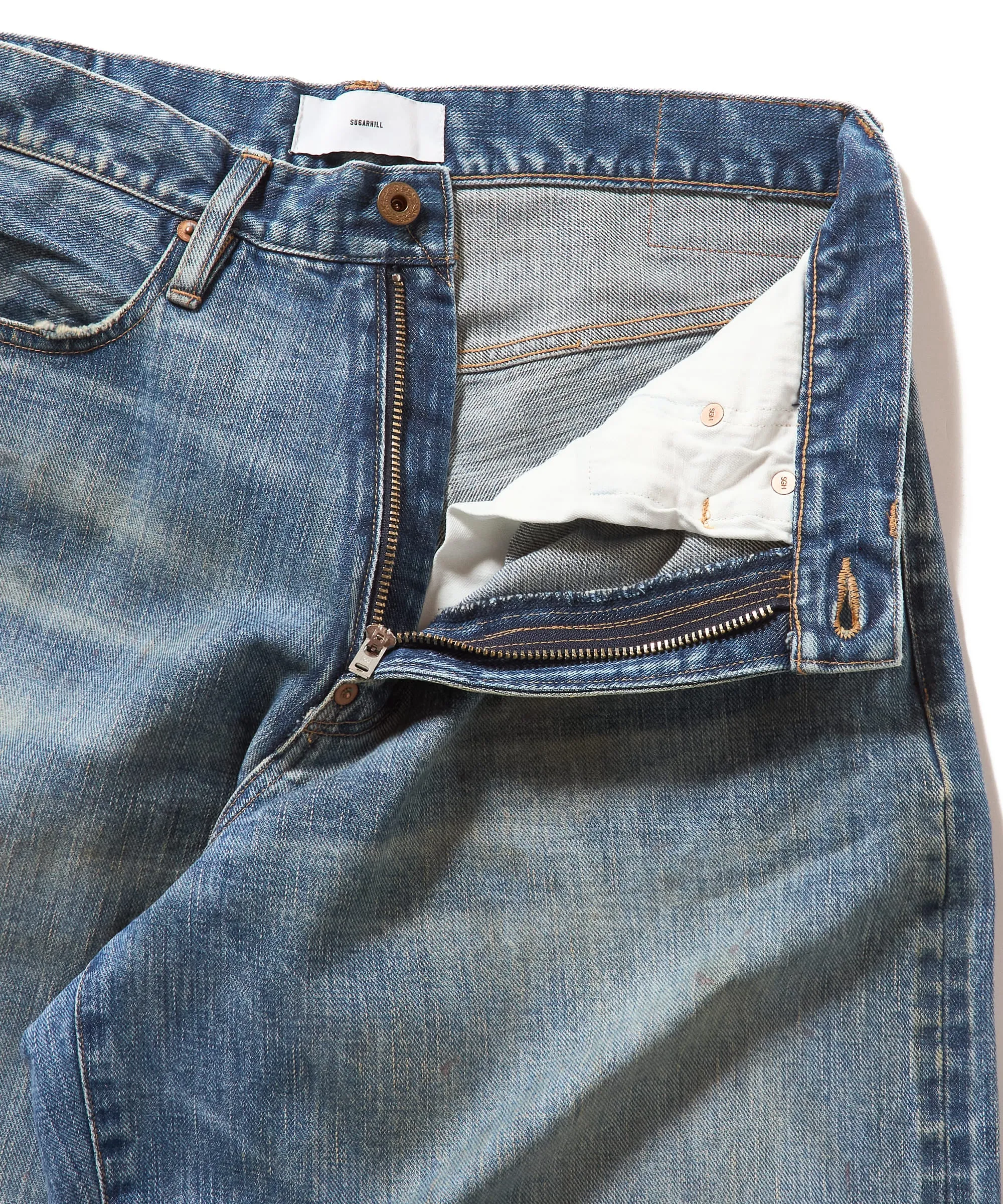 FADED MODERN DENIM PANTS WIDE CUT sold by Sugarhill product image thumbnail 4