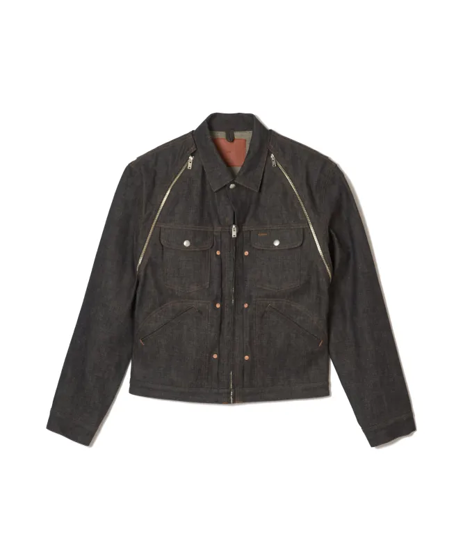 RIGID ZIP DENIM JACKET made by Sugar Hill Tokyo