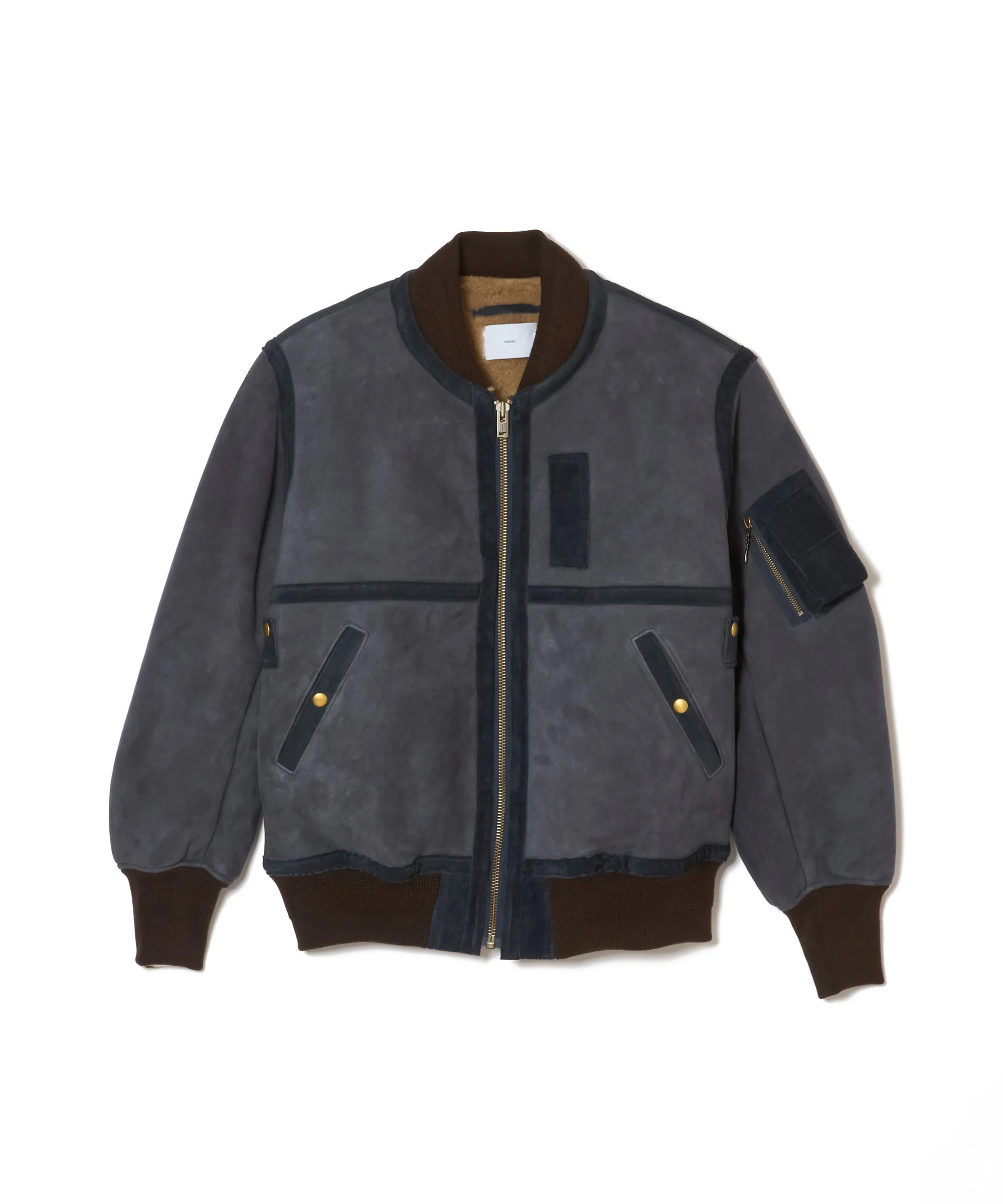 SHERRING LEATHER MA-1 JACKET sold by Sugarhill