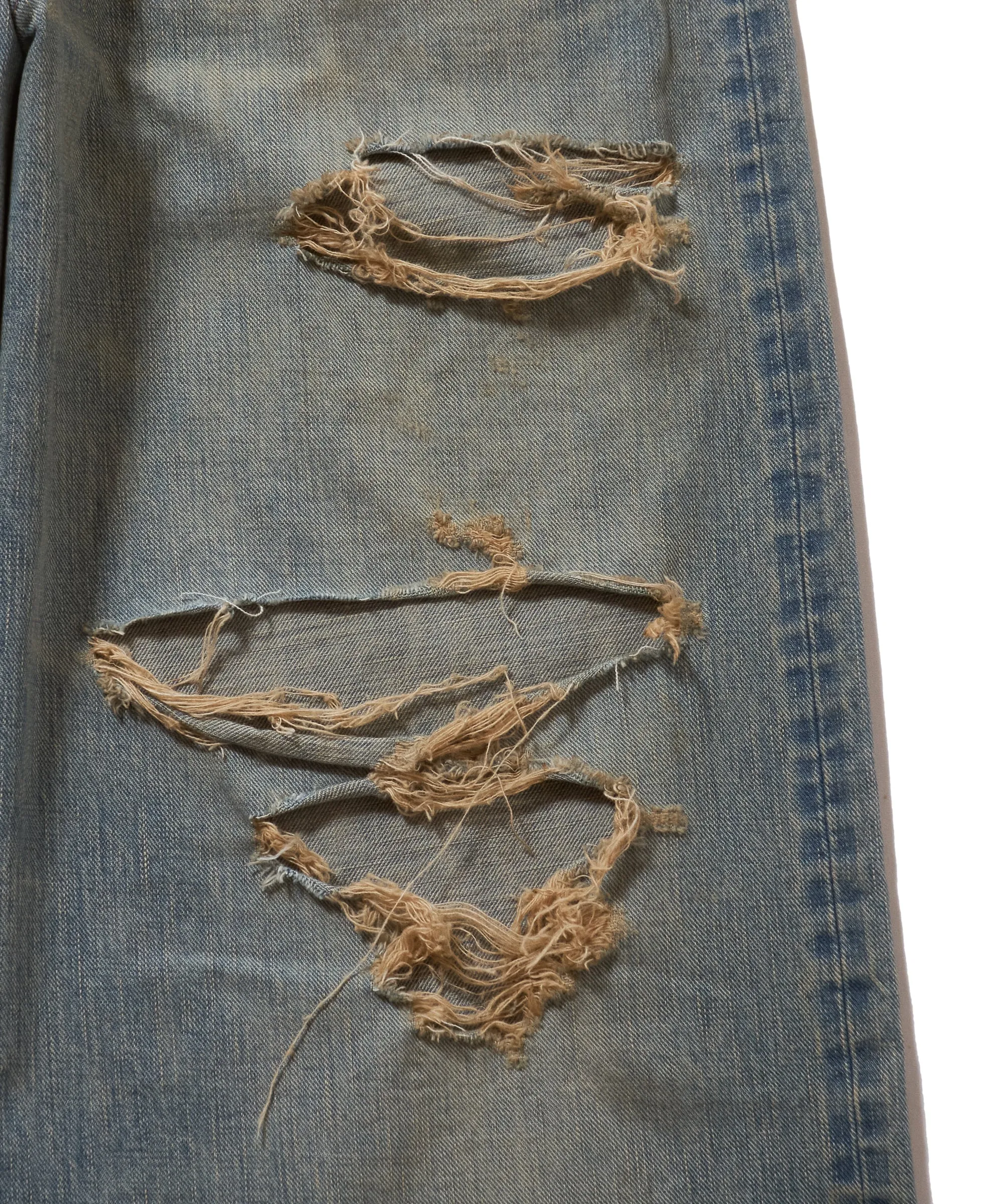 DAMAGED MODERN DENIM PANTS WIDE CUT sold by Sugarhill product image thumbnail 5