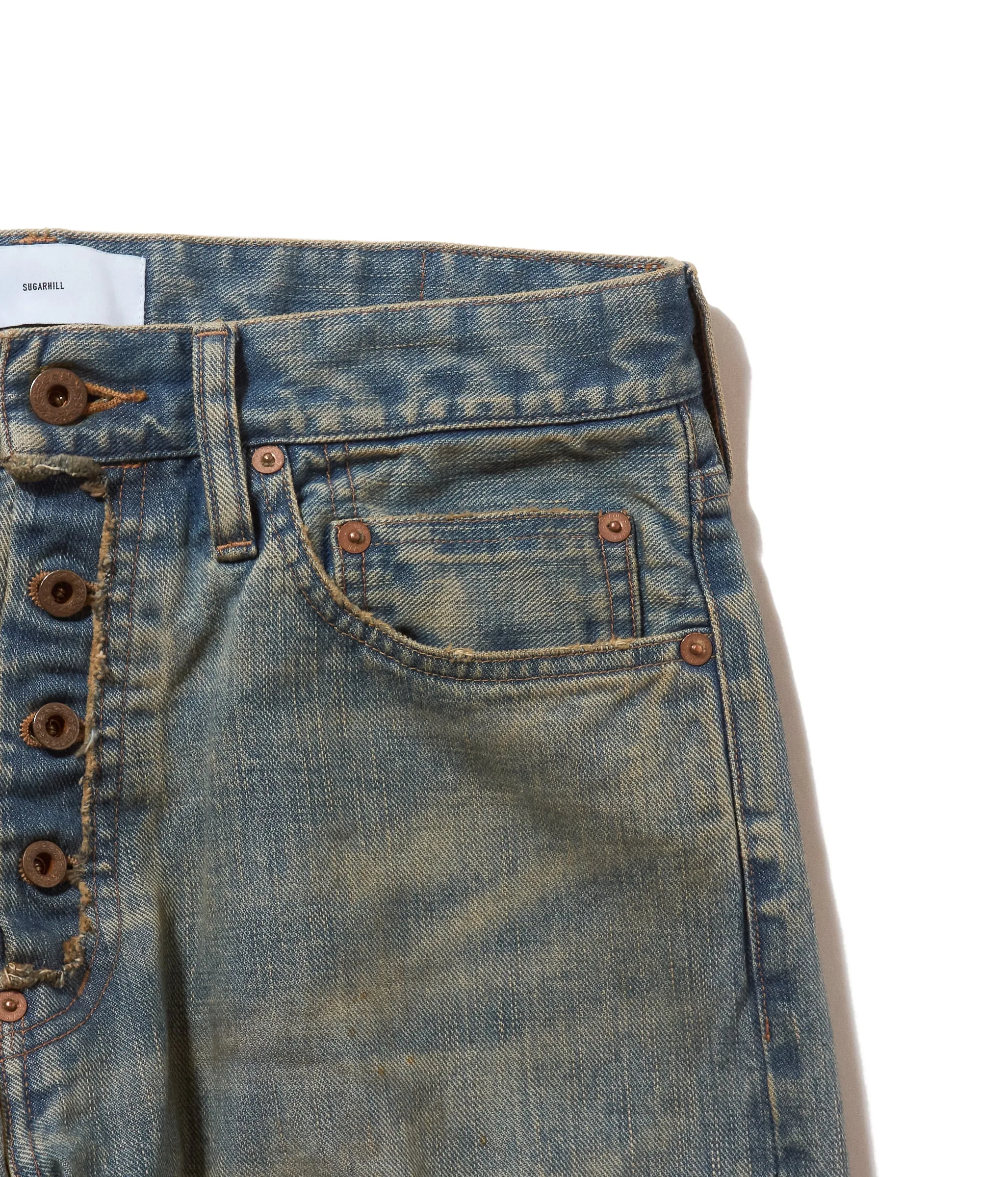 DAMAGED MODERN DENIM PANTS STRAIGHT CUT sold by Sugarhill product image thumbnail 3