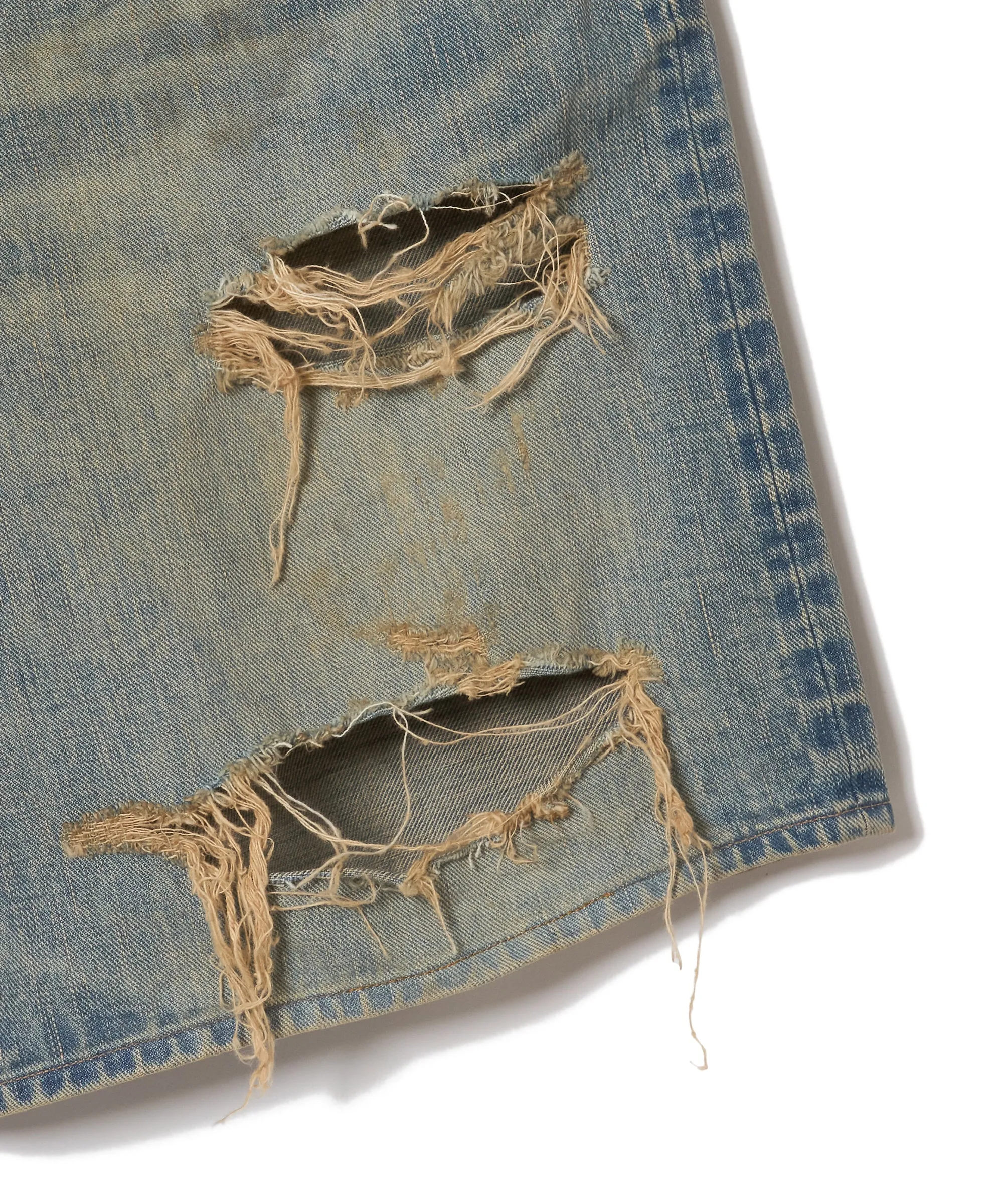 DAMAGED MODERN DENIM PANTS SHORTS sold by Sugarhill product image thumbnail 5