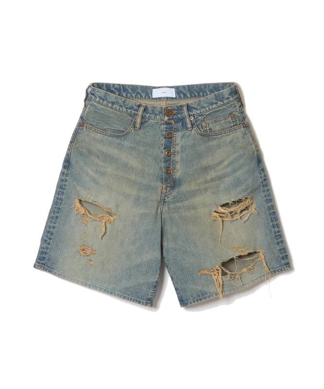 DAMAGED MODERN DENIM PANTS SHORTS sold by Sugarhill