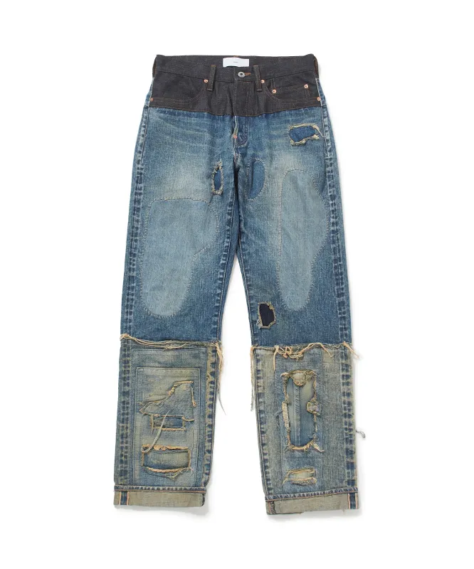 STRATUM DENIM PANTS STRAIGHT CUT made by Sugar Hill Tokyo