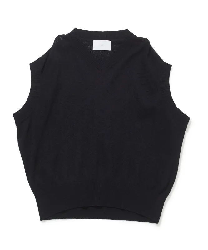 GIMA BOUCLE KNIT VEST sold by Sugarhill