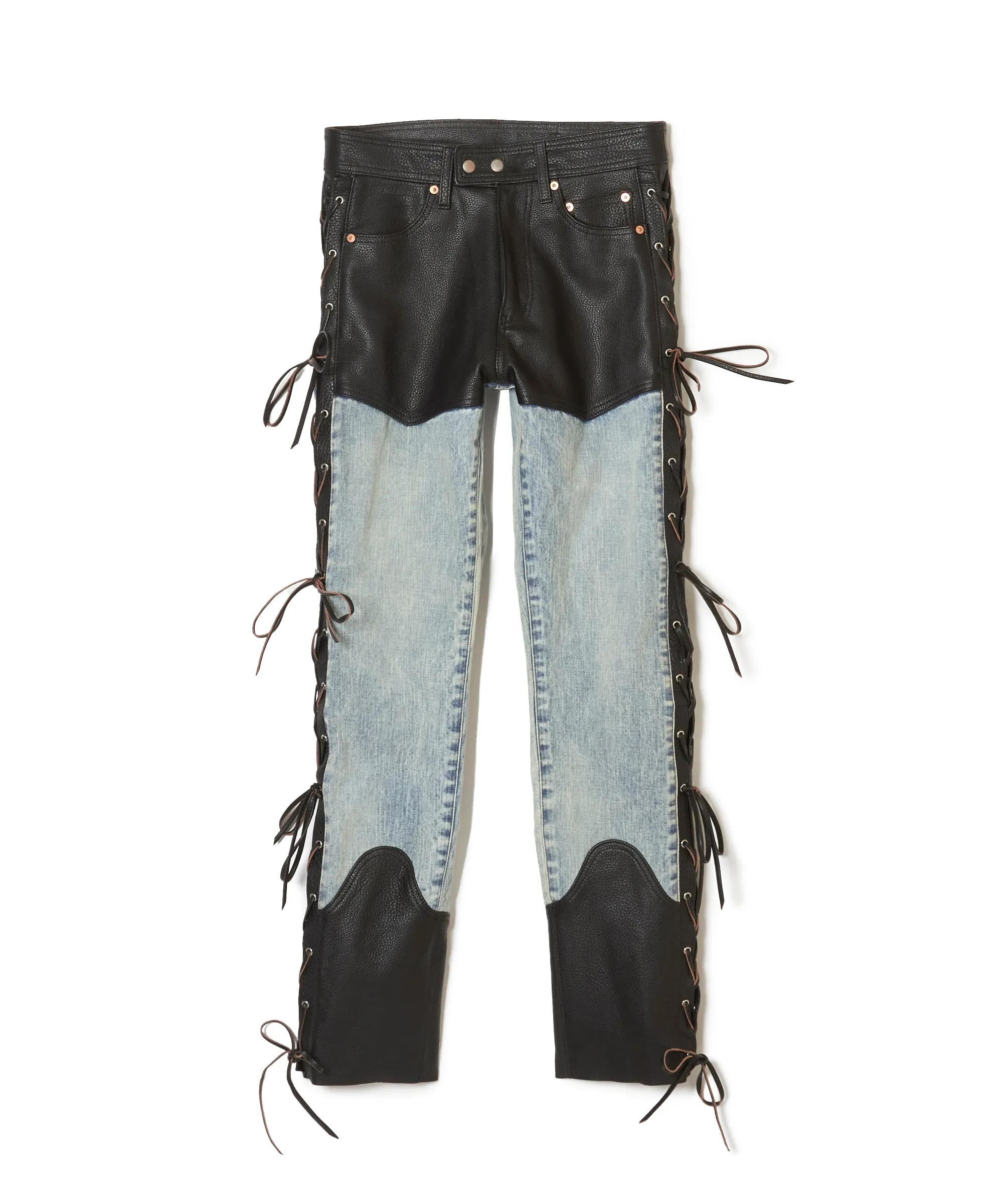 STRATUM LEATHER PANTS sold by Sugarhill