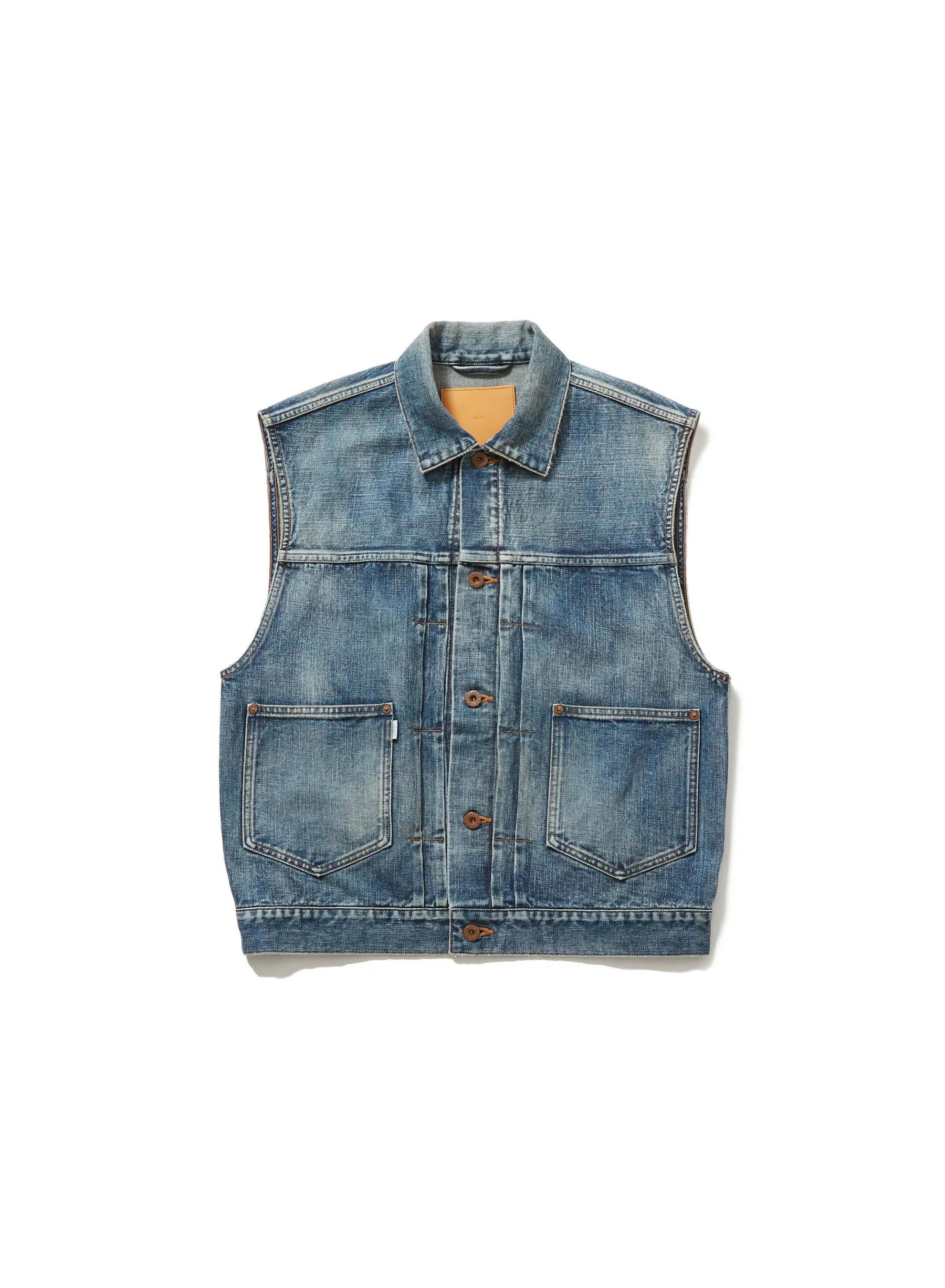 FADED MODERN DENIM VEST sold by Sugarhill