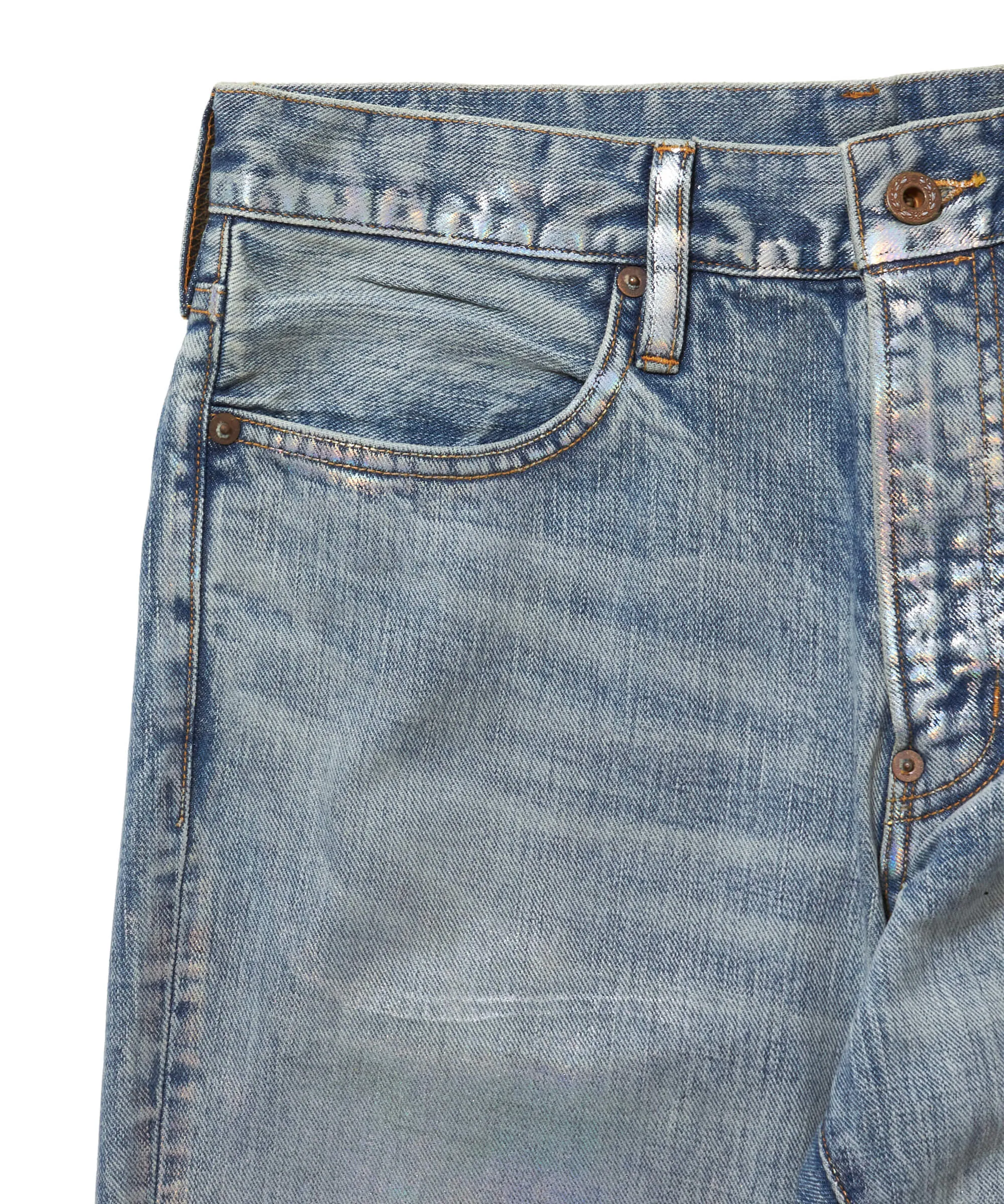 FOILED DENIM TROUSERS FLARED CUT sold by Sugarhill product image thumbnail 5