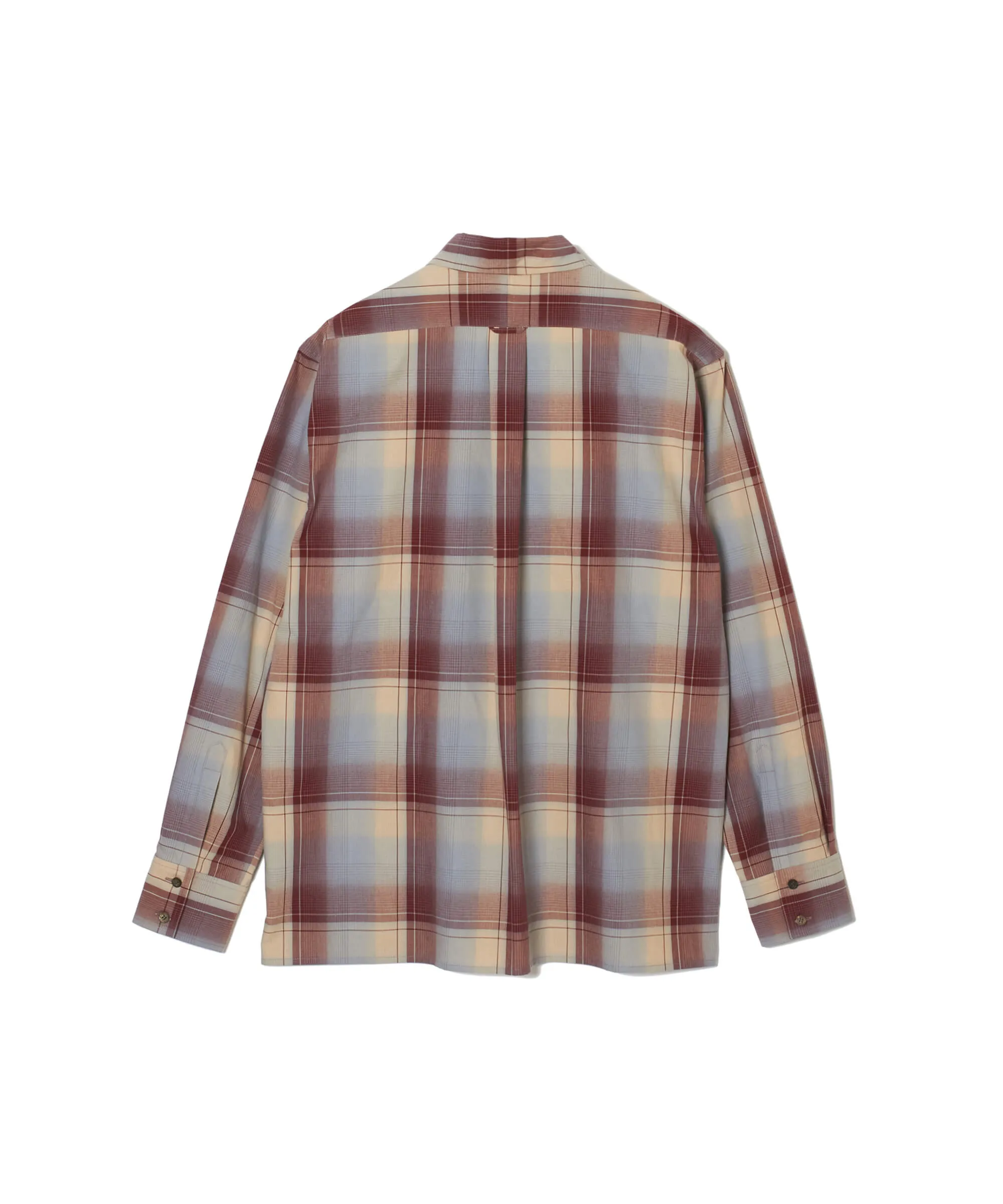 OMBRE PLAID PANEL POCKET BLOUSE sold by Sugarhill product image thumbnail 2