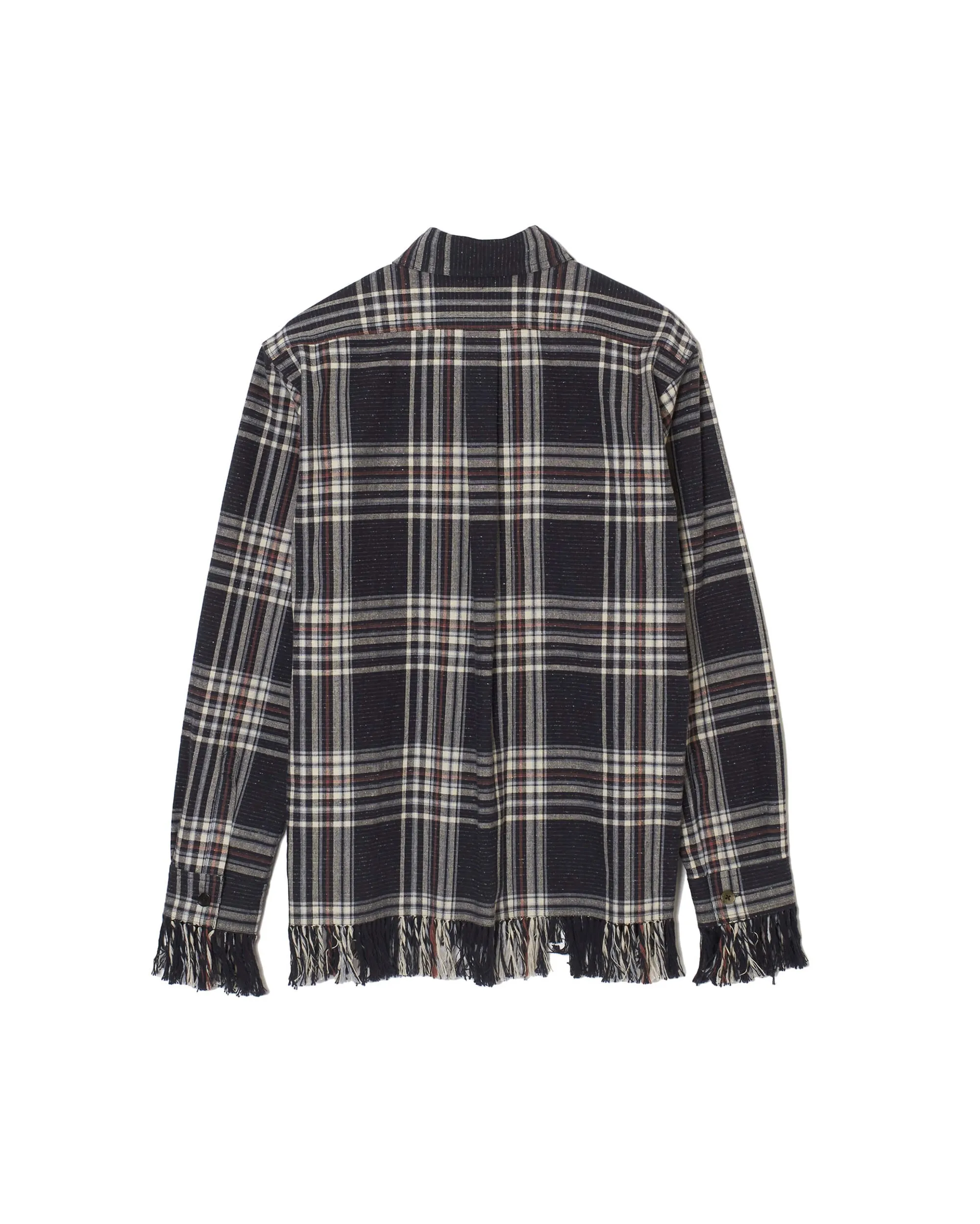 JAZZ NEP OMBRE PLAID FRINGE BLOUSE sold by Sugarhill product image thumbnail 4