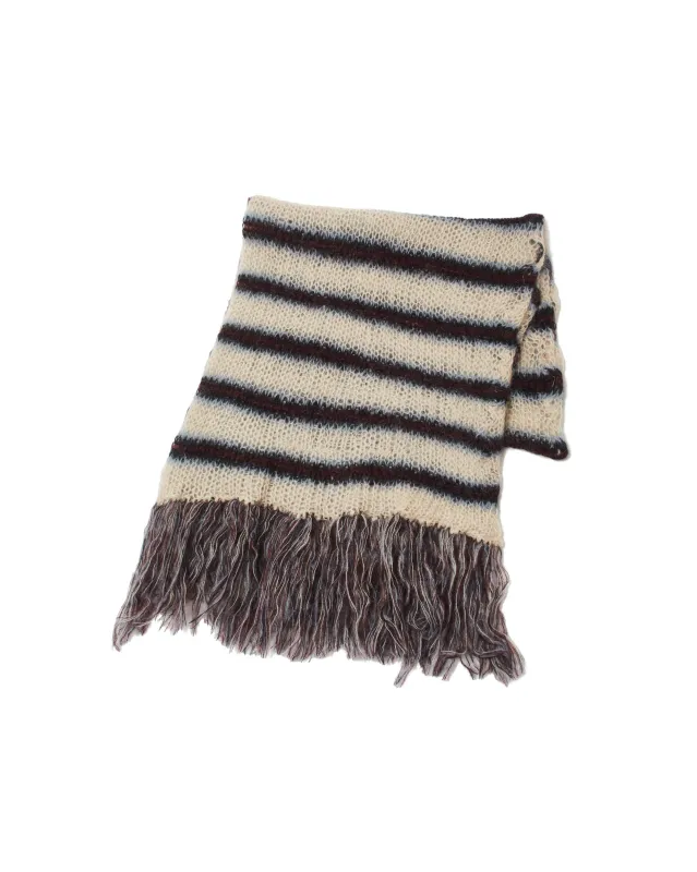 MOHAIR STRIPE MUFFLER sold by Sugarhill