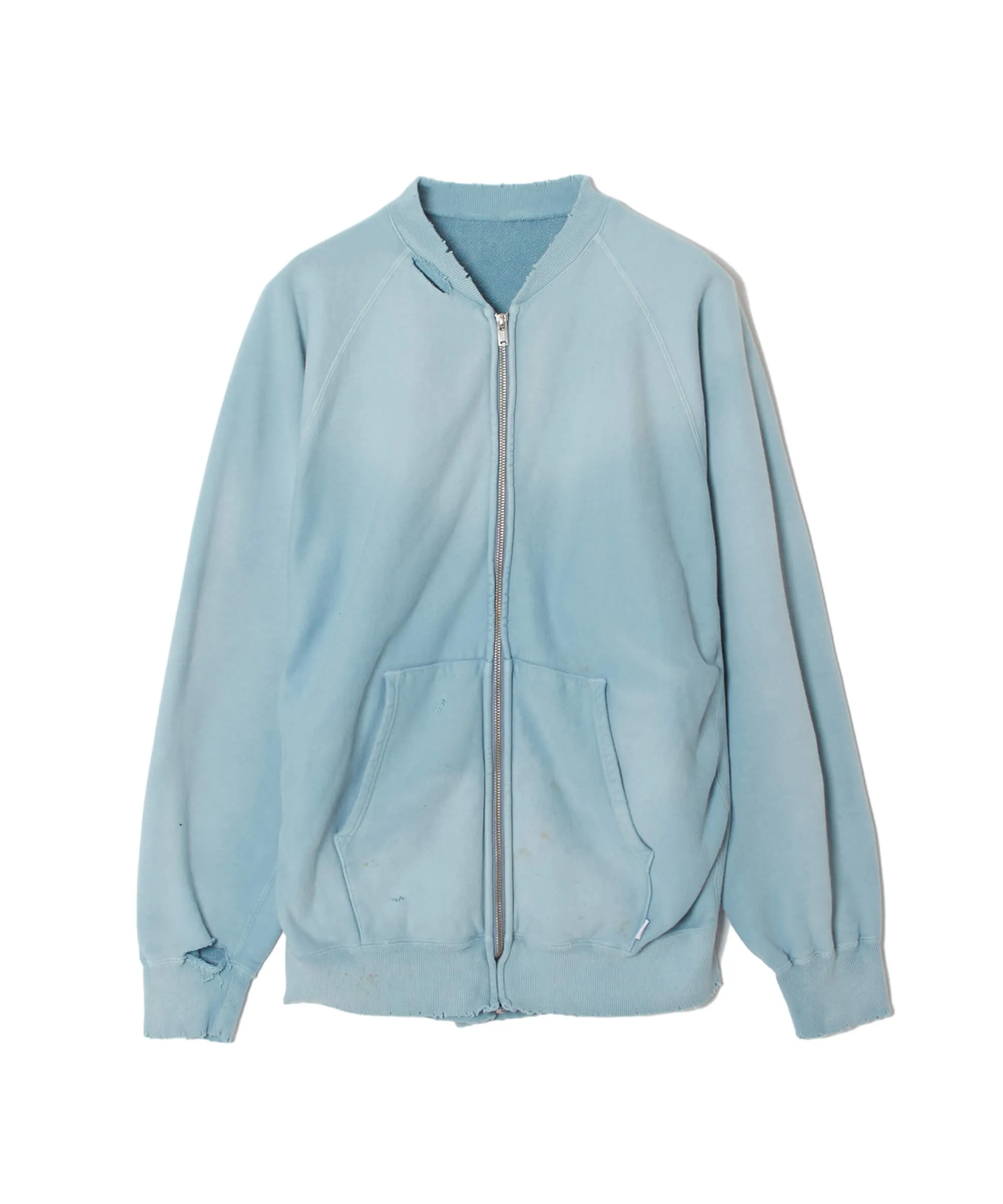 AGED ZIP-UP SWEAT SHIRT sold by Sugarhill