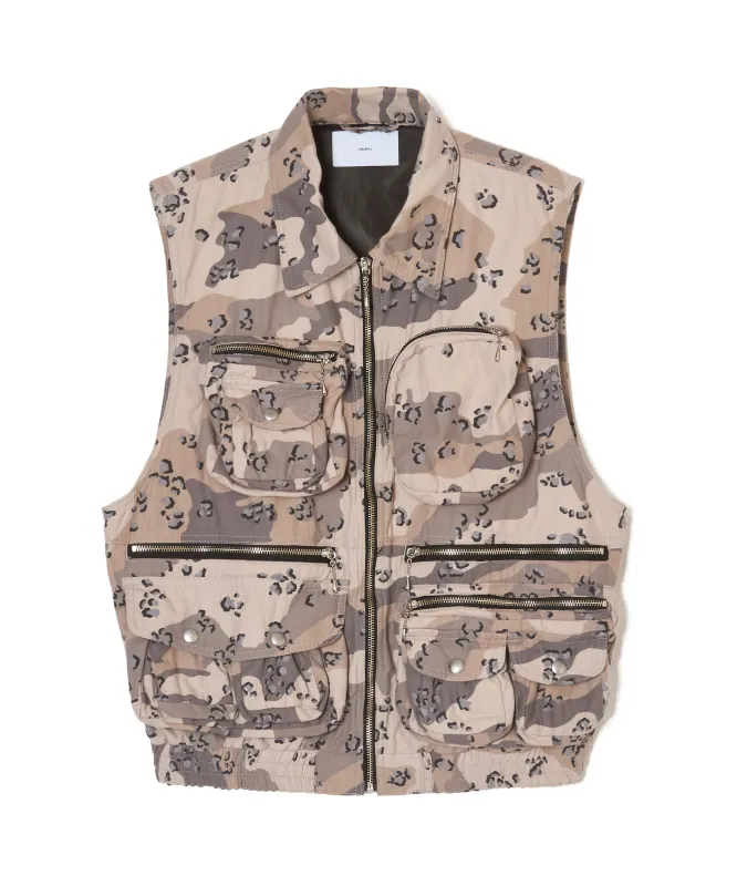 CHOCOCHIP CAMO POCKET VEST made by Sugar Hill Tokyo