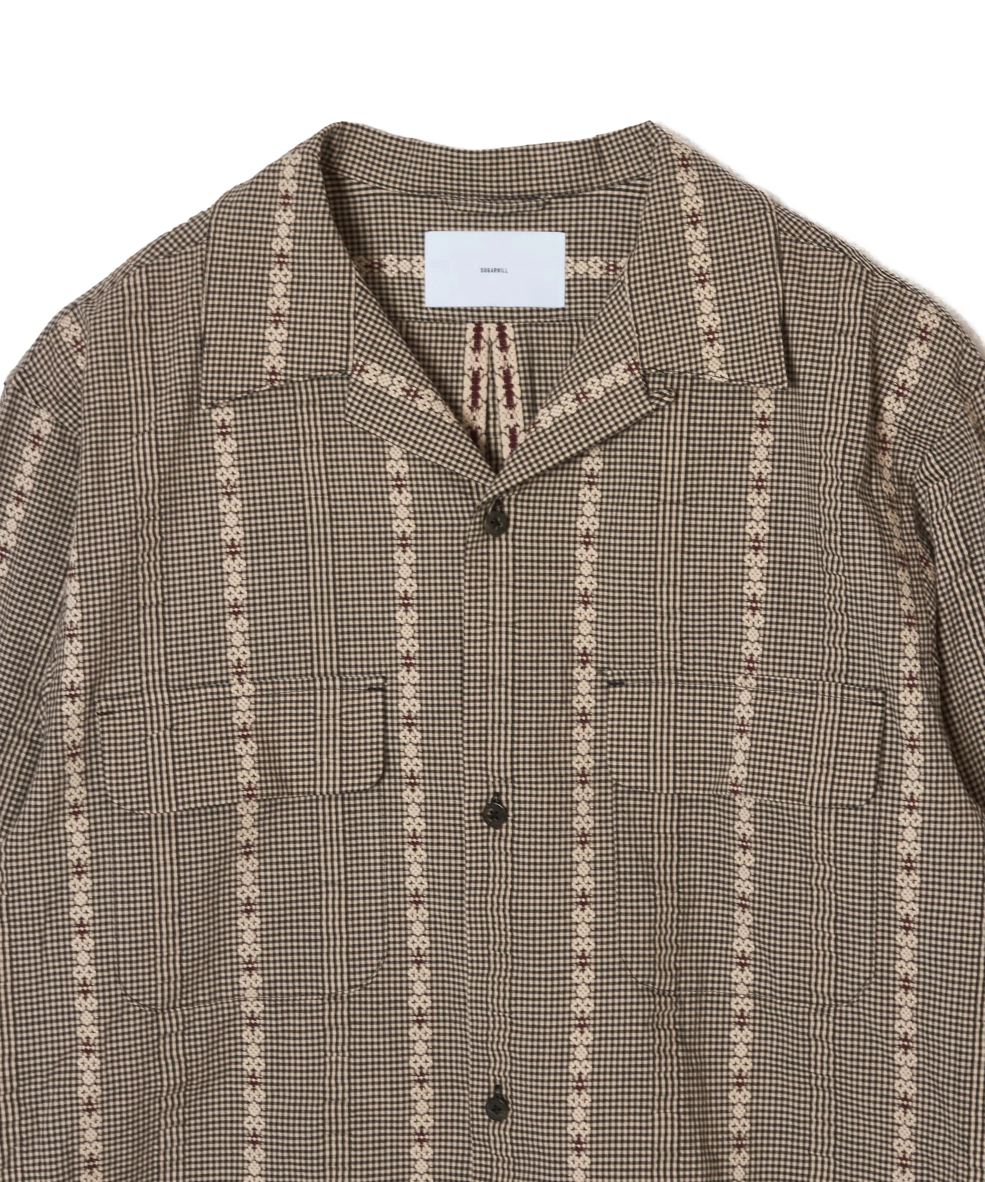 DOBBY OPEN COLLAR SHIRT sold by Sugarhill product image thumbnail 3