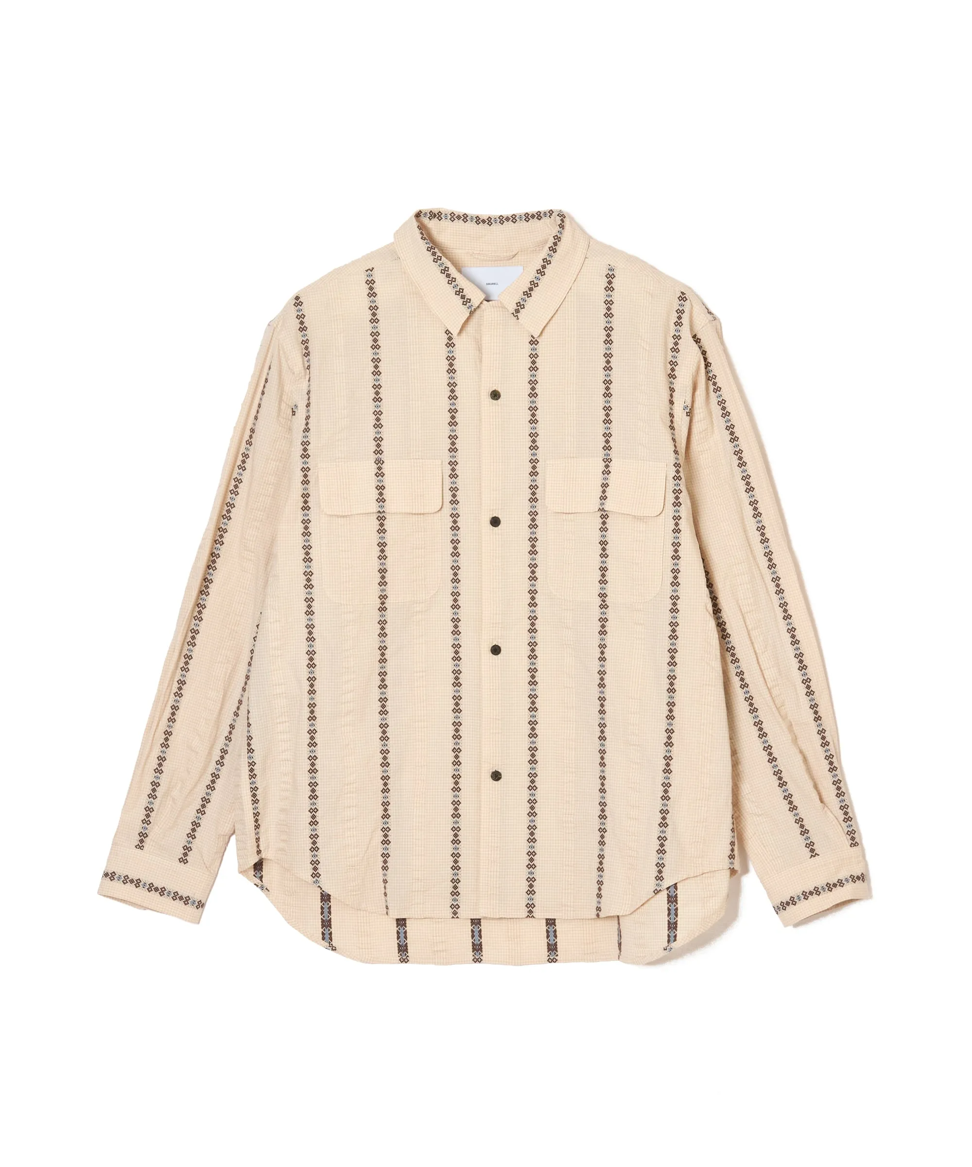 DOBBY OPEN COLLAR SHIRT sold by Sugarhill product image thumbnail 2