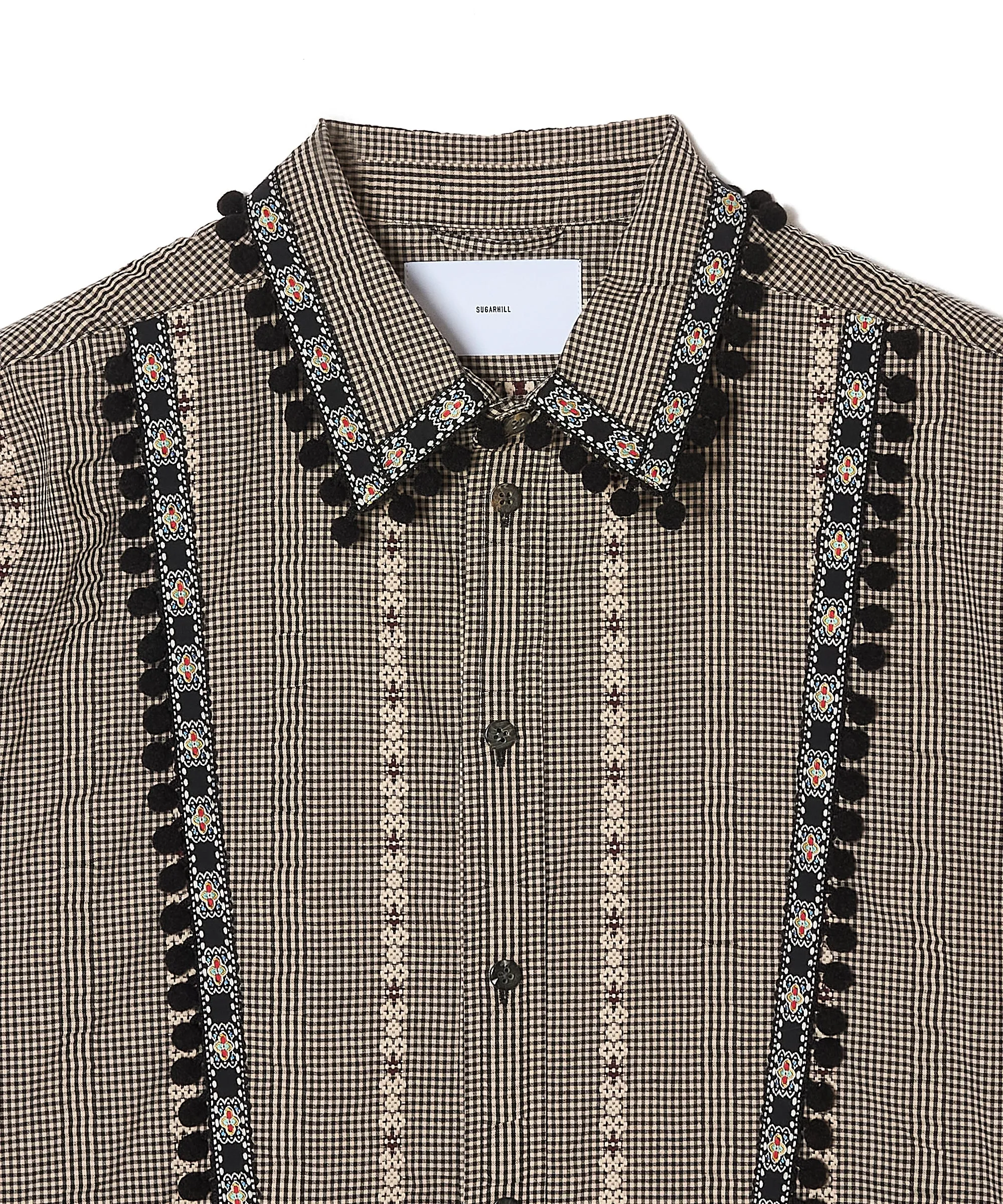 DOBBY PONPON SHIRT sold by Sugarhill product image thumbnail 3