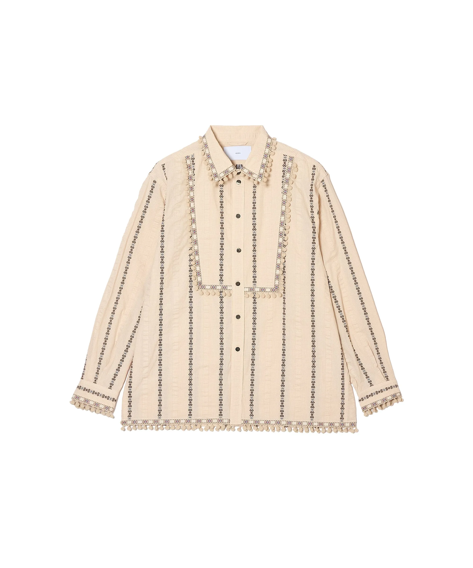 DOBBY PONPON SHIRT sold by Sugarhill product image thumbnail 2
