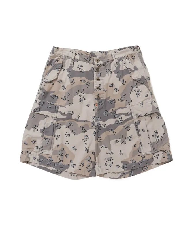 CHOCOCHIP CAMO CARGO SHORTS made by Sugar Hill Tokyo