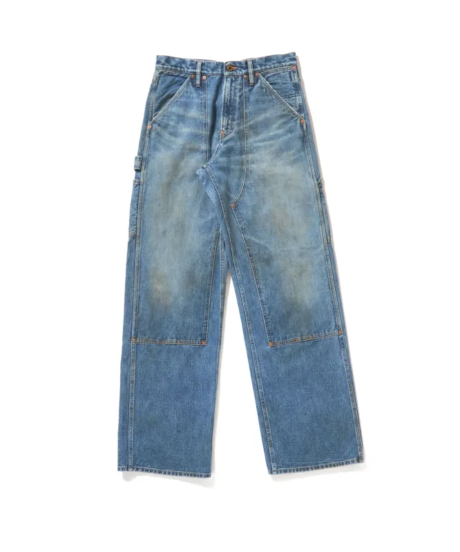 FADED MODERN DENIM PANTS DOUBLE KNEE sold by Sugarhill