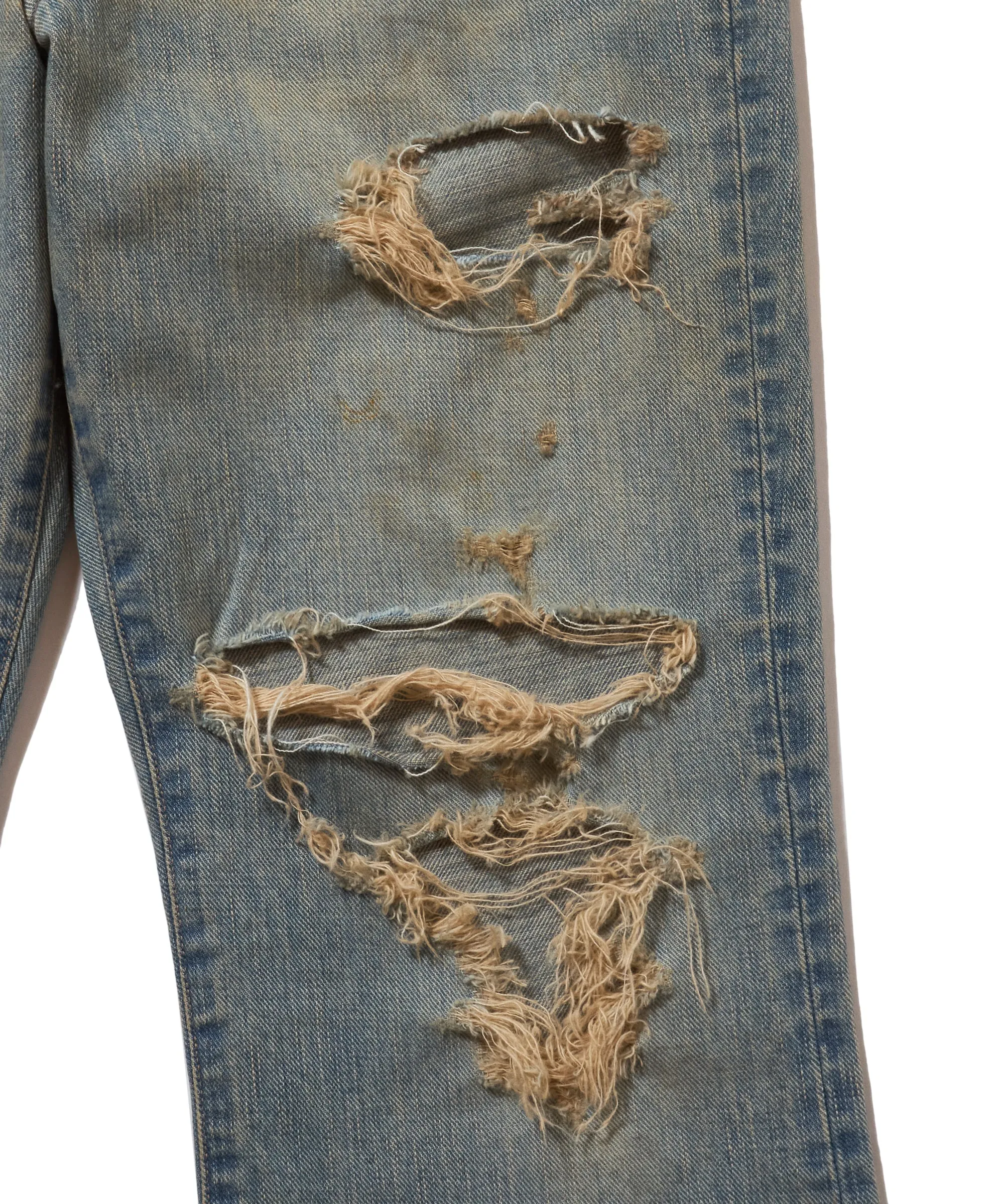 DAMAGED MODERN DENIM PANTS FLARED CUT sold by Sugarhill product image thumbnail 4