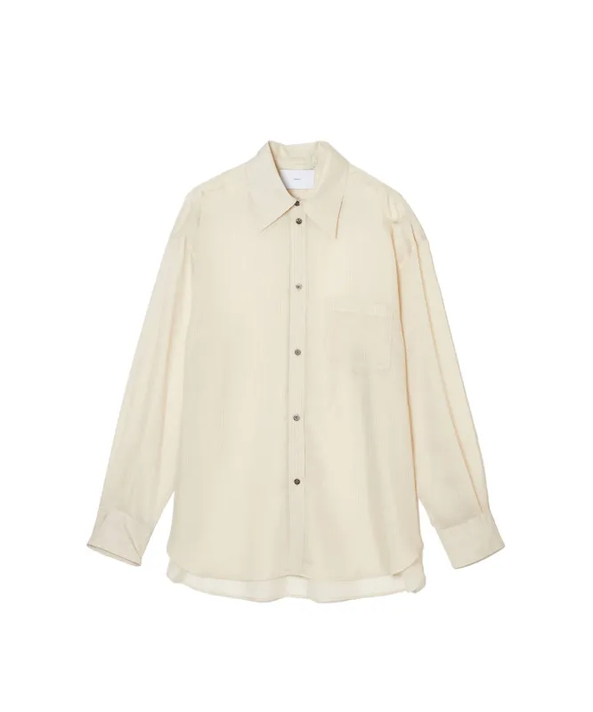 SHEER STRIPE SHIRTS LOOSE FIT made by Sugarhill