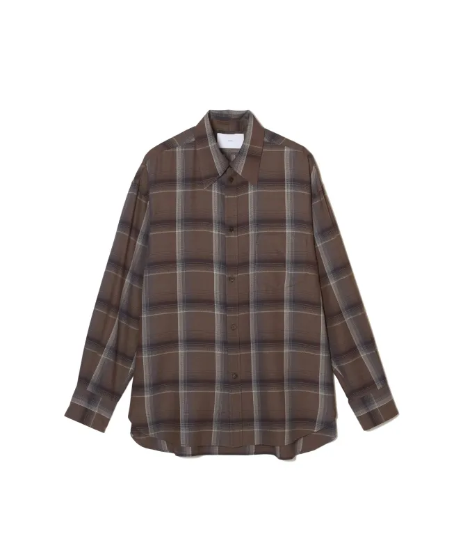 OMBRE PLAID SHIRTS LOOSE FIT made by Sugarhill
