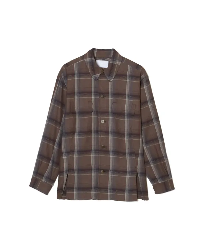 OMBRE PLAID FLAP POCKET SHIRTS made by Sugar Hill Tokyo