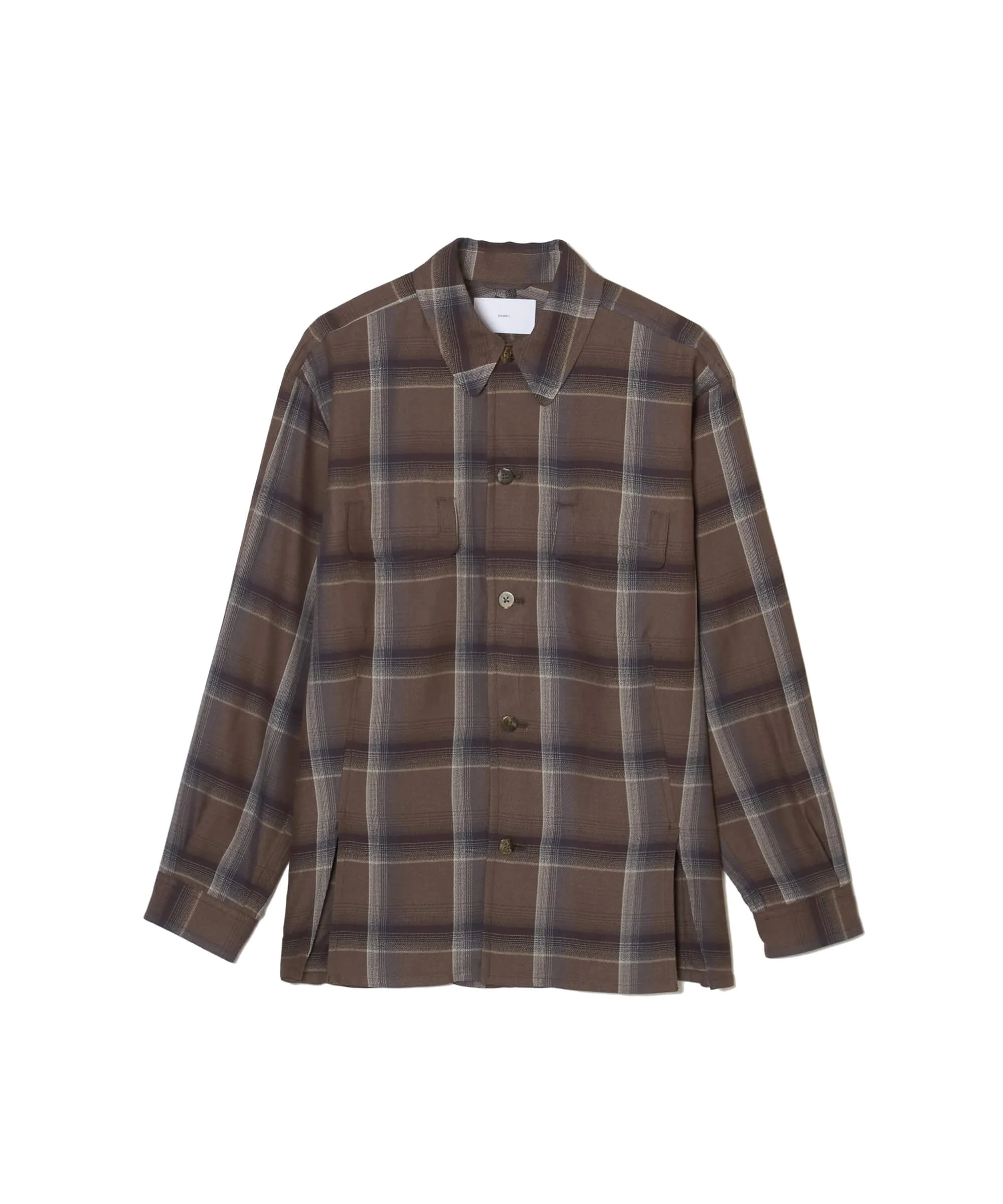 OMBRE PLAID FLAP POCKET SHIRTS sold by Sugarhill