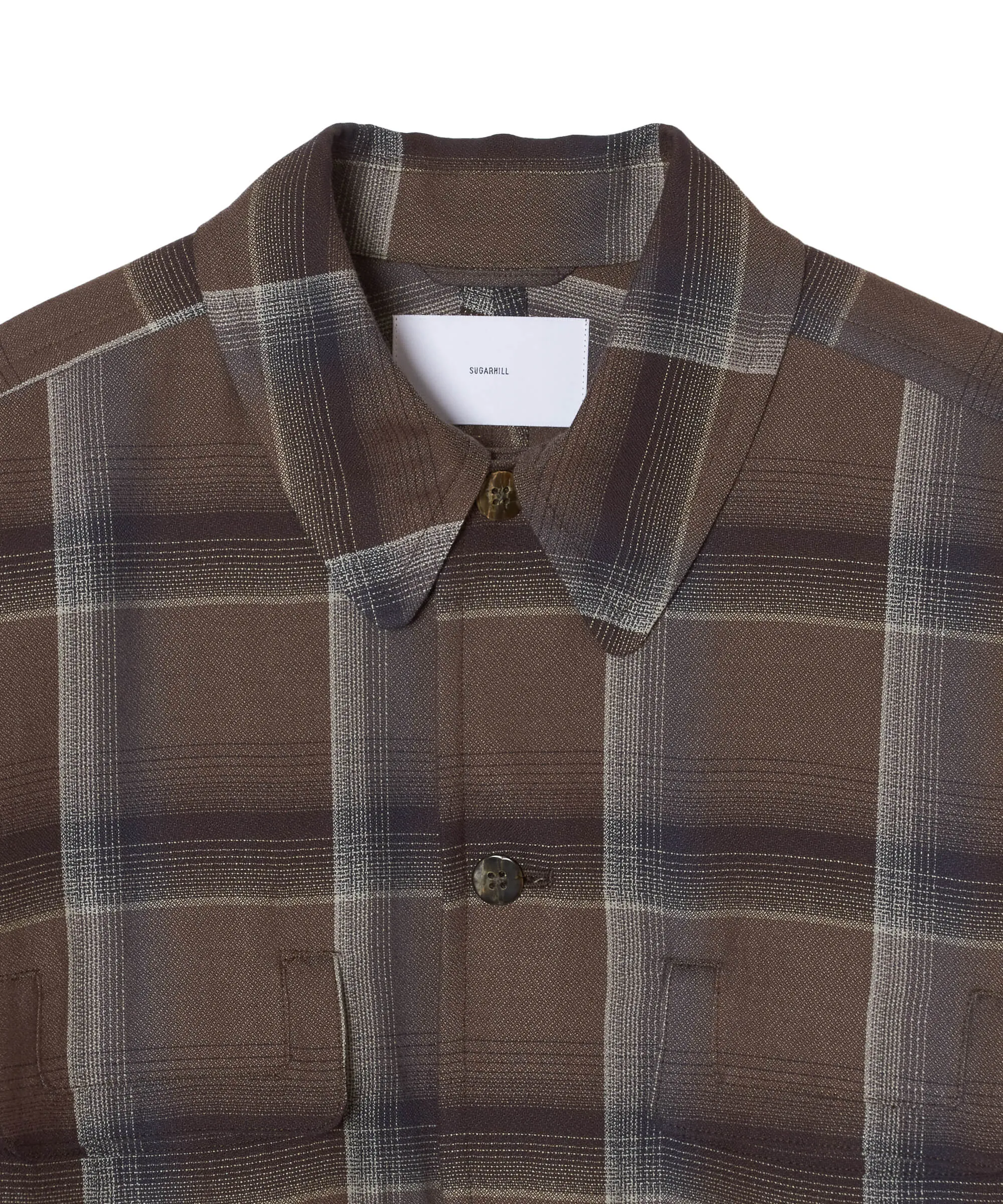 OMBRE PLAID FLAP POCKET SHIRTS sold by Sugarhill product image thumbnail 5