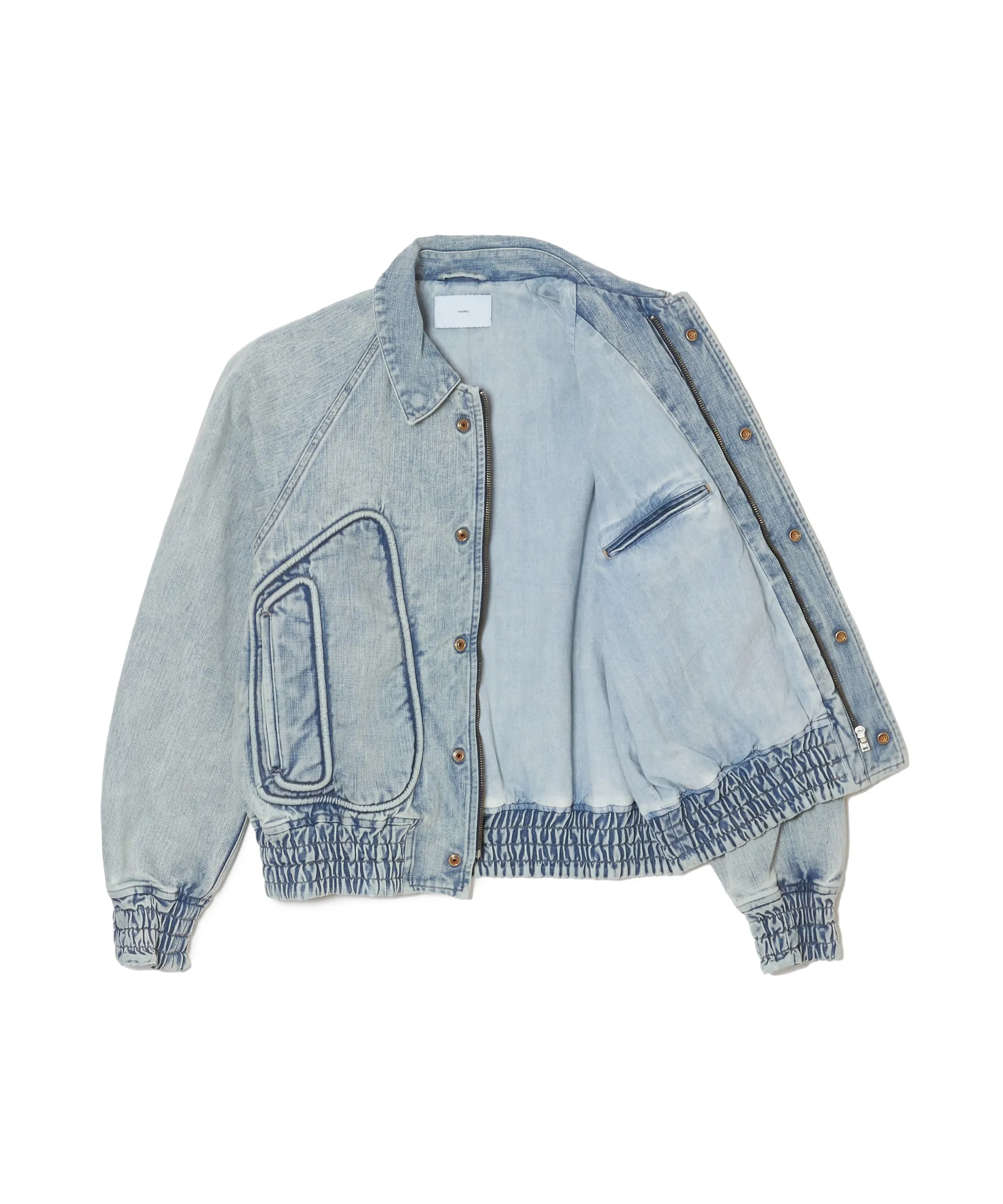 PIPING DENIM BOMBER JACKET sold by Sugarhill product image thumbnail 5