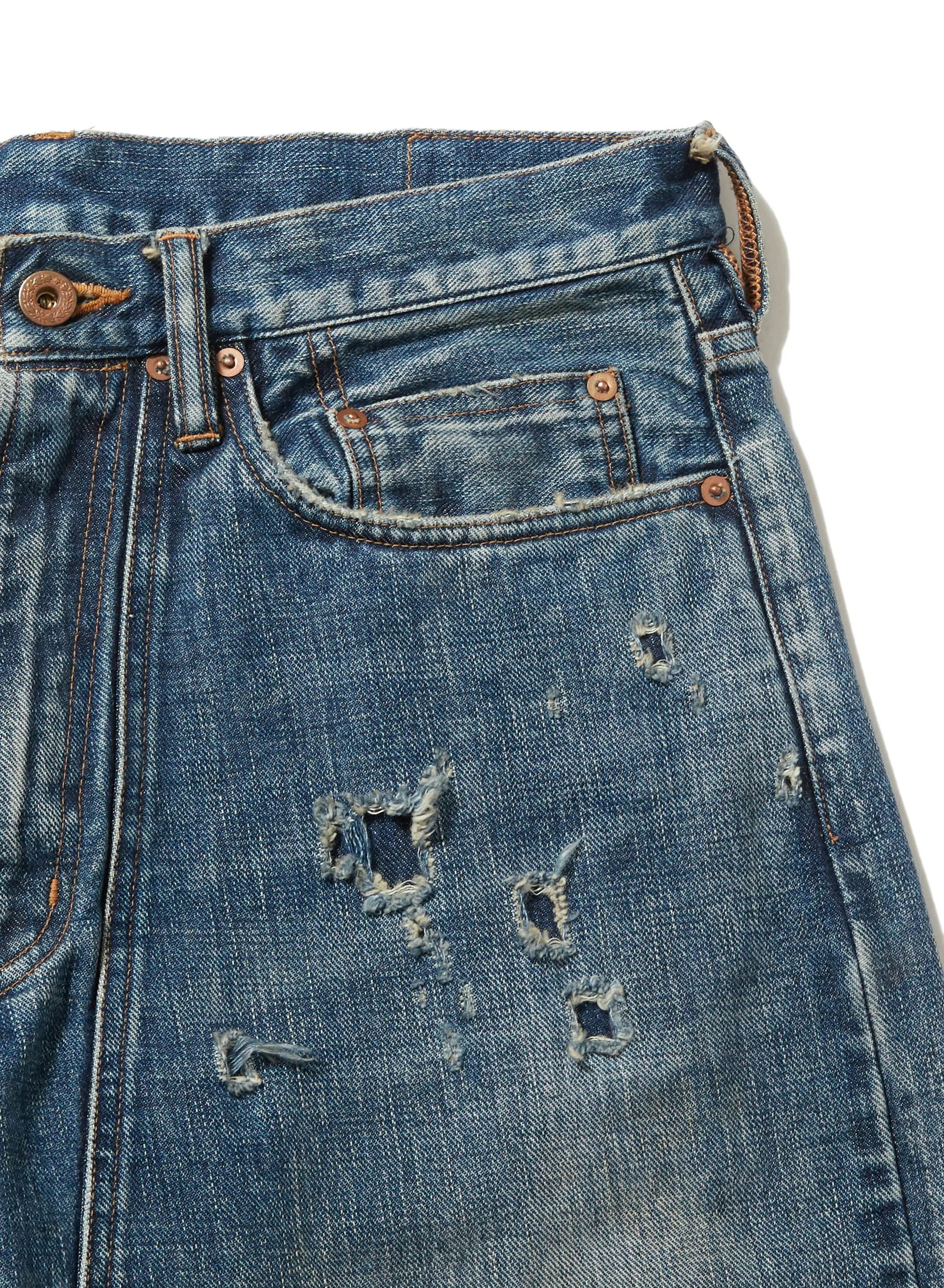 FADED MODERN WESTERN DENIM WIDE TROUSERS sold by Sugarhill product image thumbnail 4