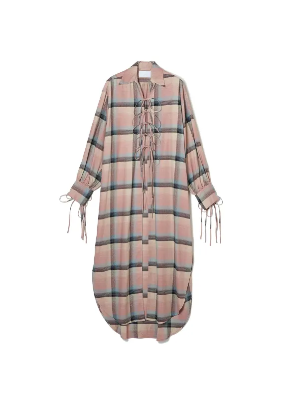 RAYON OMBRE PLAID ONE-PIECE made by Sugar Hill Tokyo