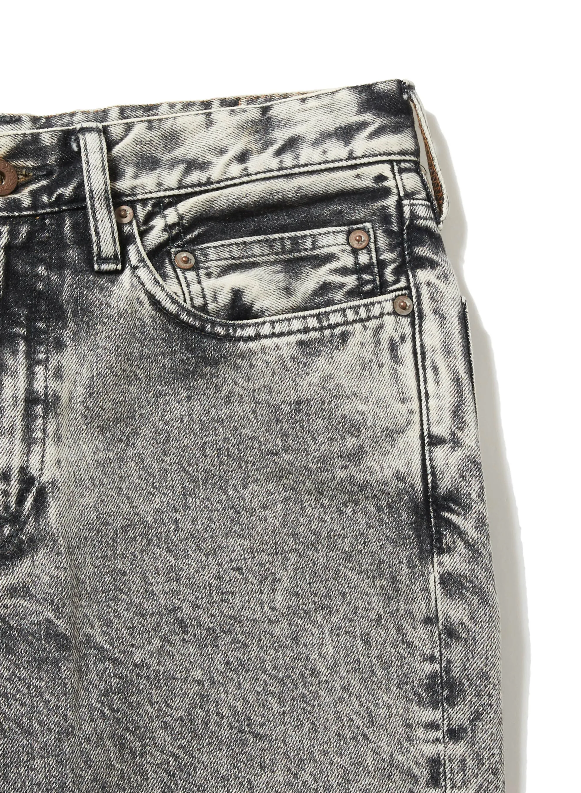 ACID WASHED MODERN DENIM FLARED TROUSERS sold by Sugarhill product image thumbnail 4