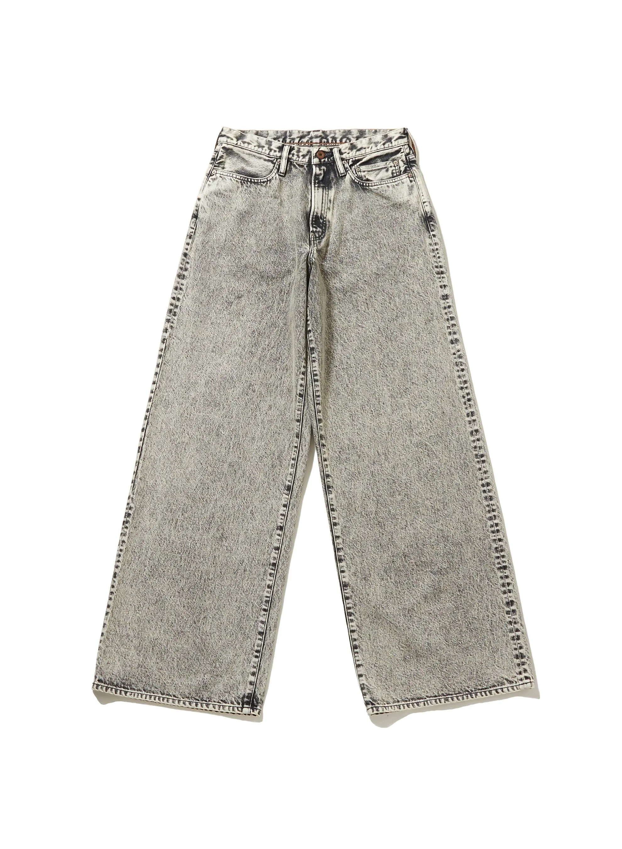 ACID WASHED MODERN DENIM WIDE TROUSERS sold by Sugarhill