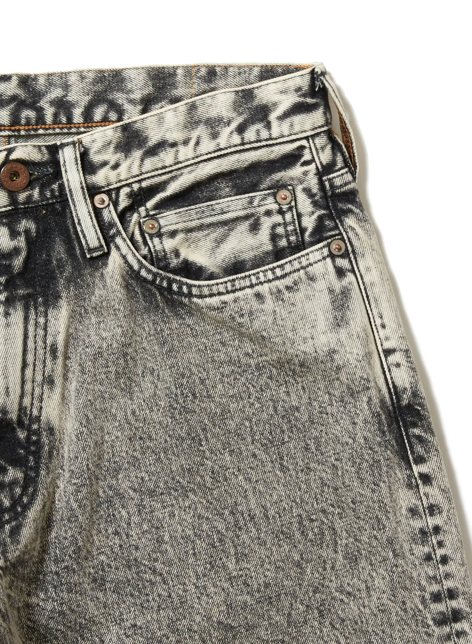 ACID WASHED MODERN DENIM WIDE TROUSERS sold by Sugarhill product image thumbnail 4