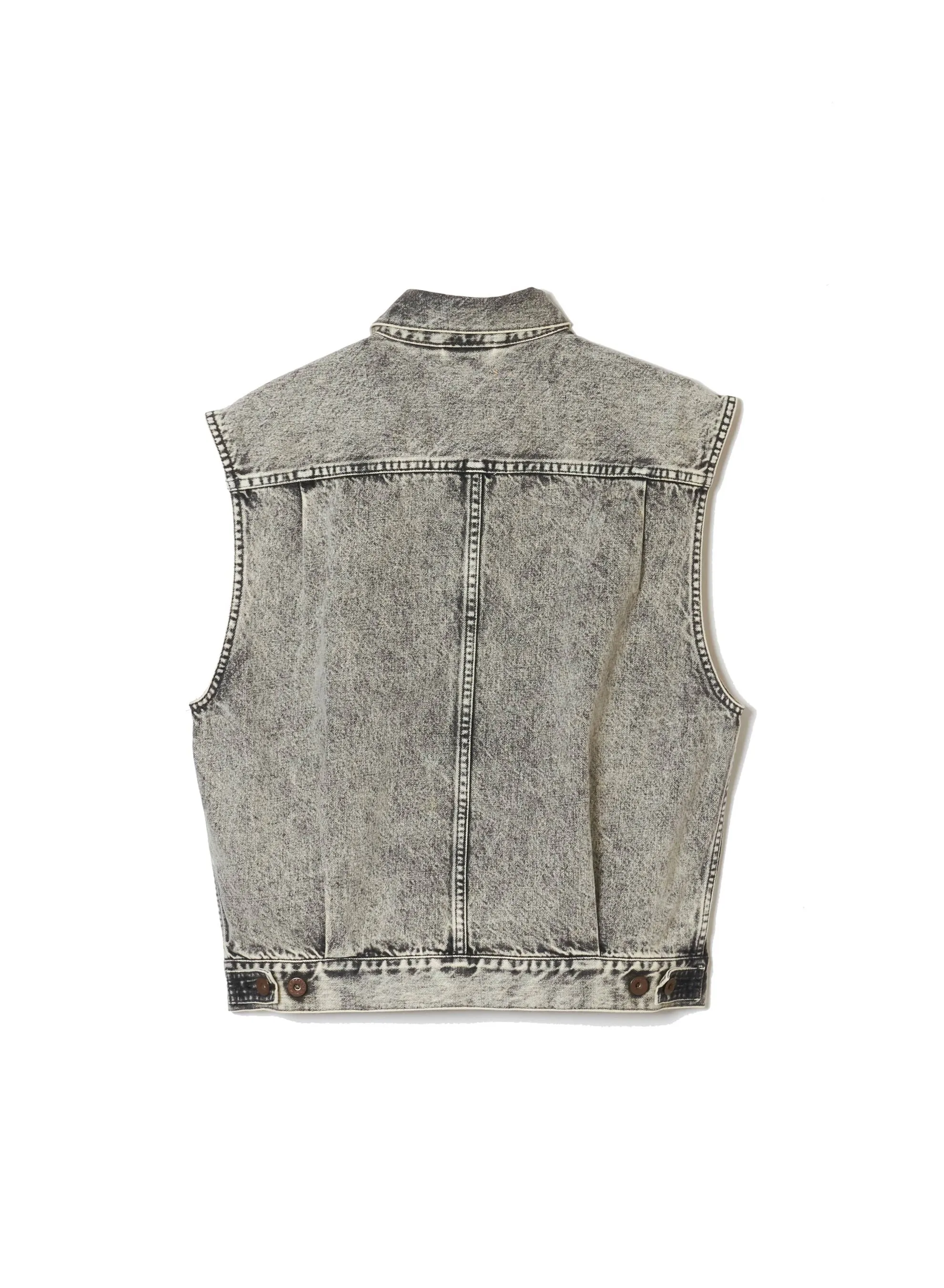 ACID WASHED MODERN DENIM VEST sold by Sugarhill product image thumbnail 2