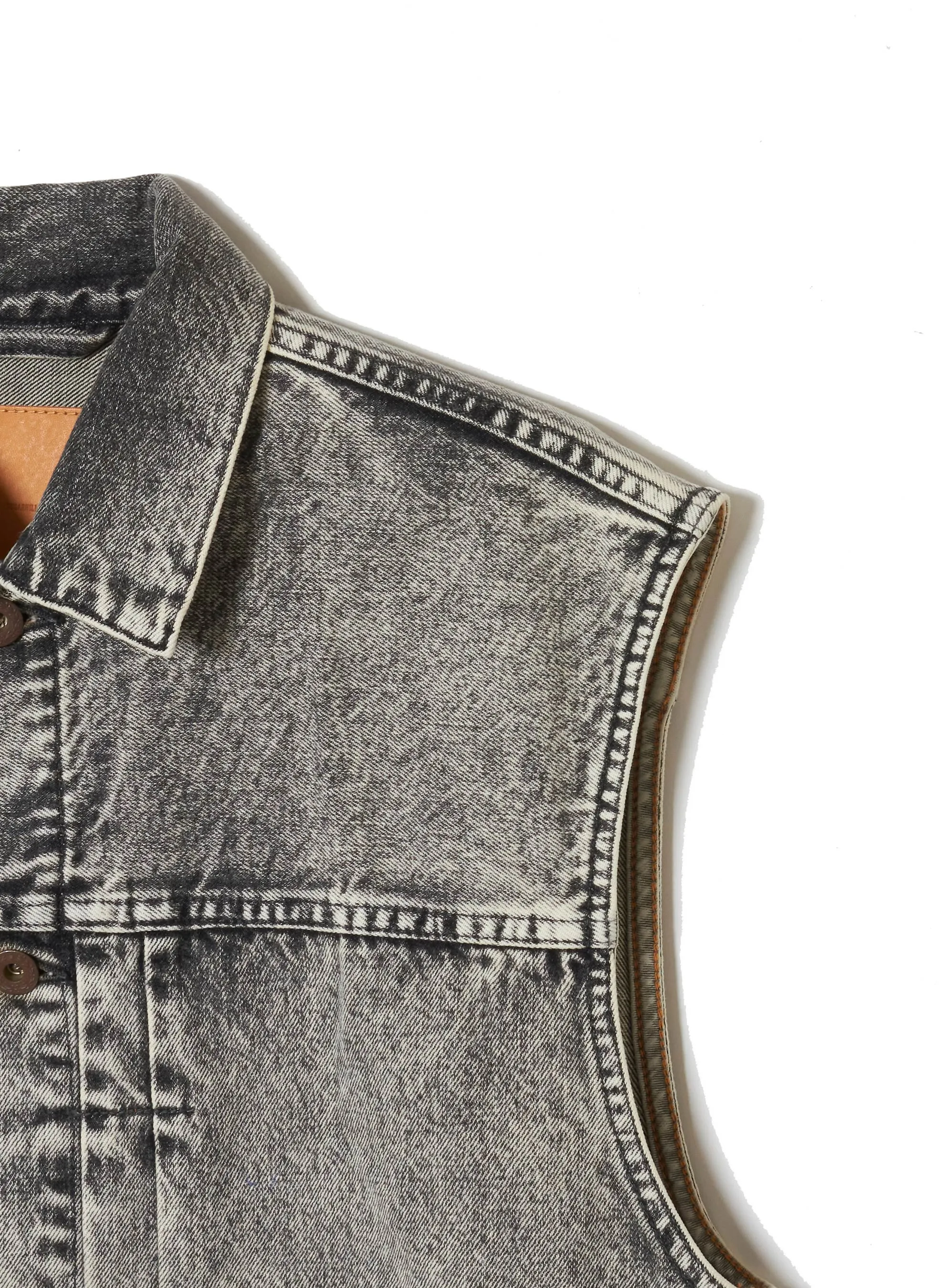 ACID WASHED MODERN DENIM VEST sold by Sugarhill product image thumbnail 4