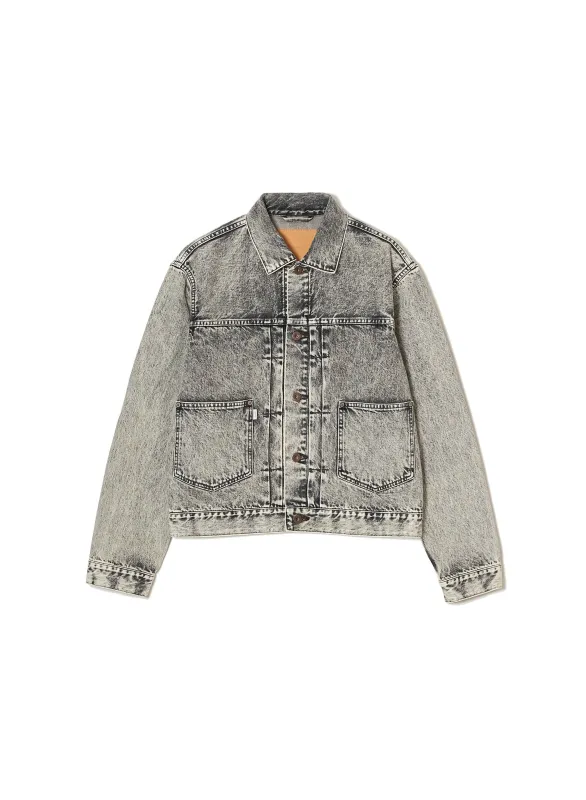 ACID WASHED MODERN DENIM JACKET made by Sugar Hill Tokyo