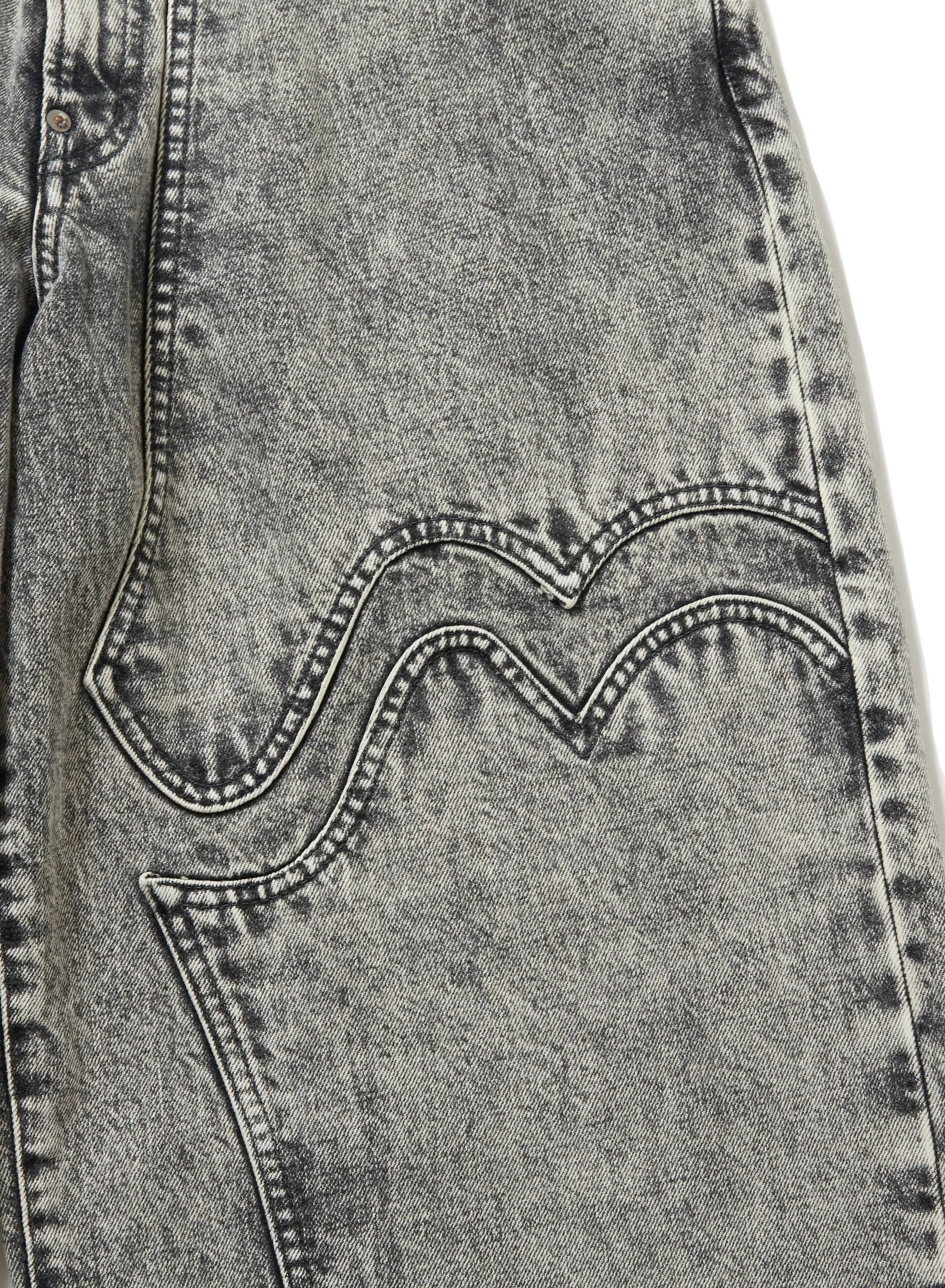 ACID WASHED MODERN WESTERN WIDE TROUSERS sold by Sugarhill product image thumbnail 5