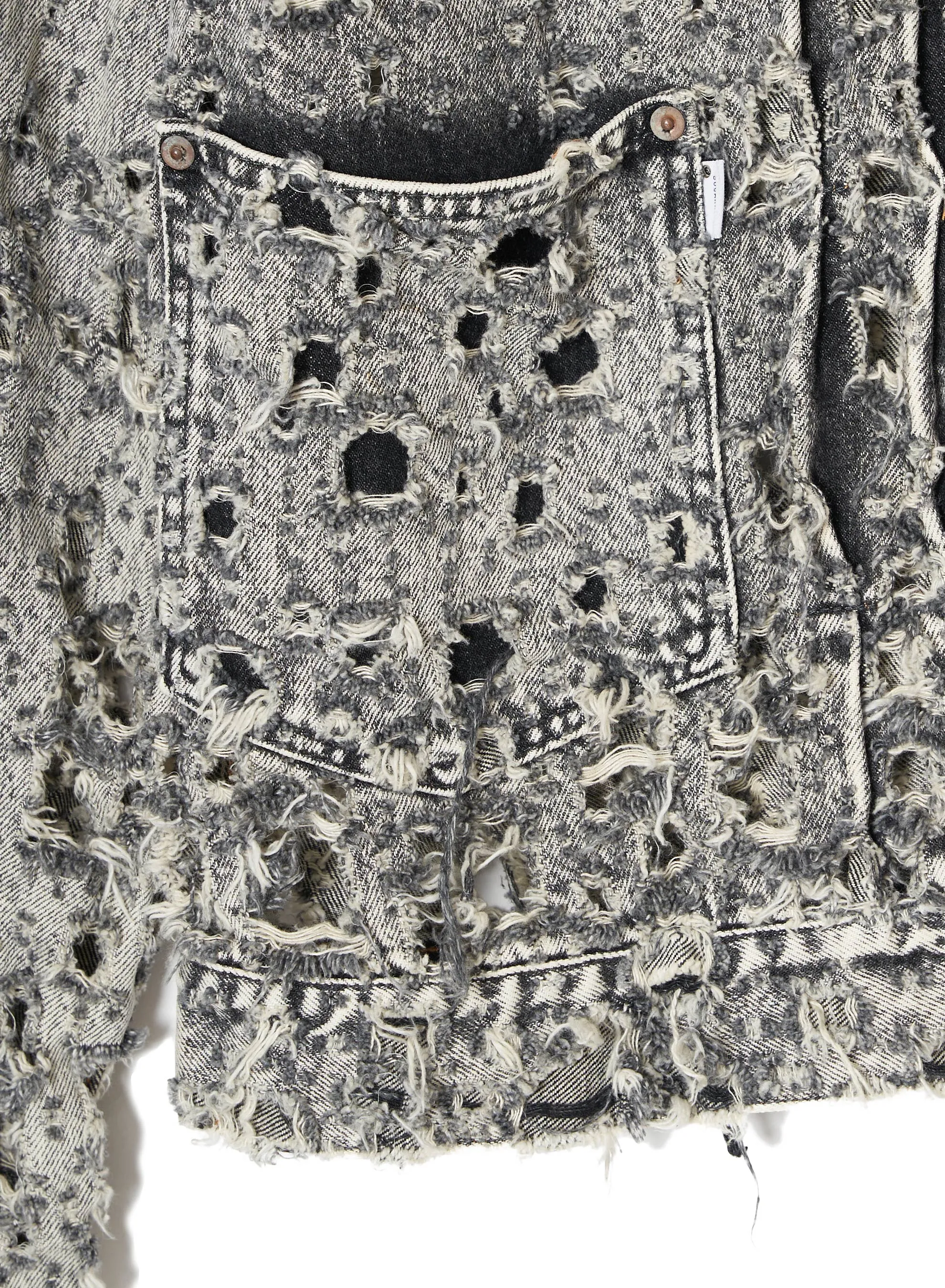 CRASHED BLACK MODERN DENIM JACKET sold by Sugarhill product image thumbnail 4