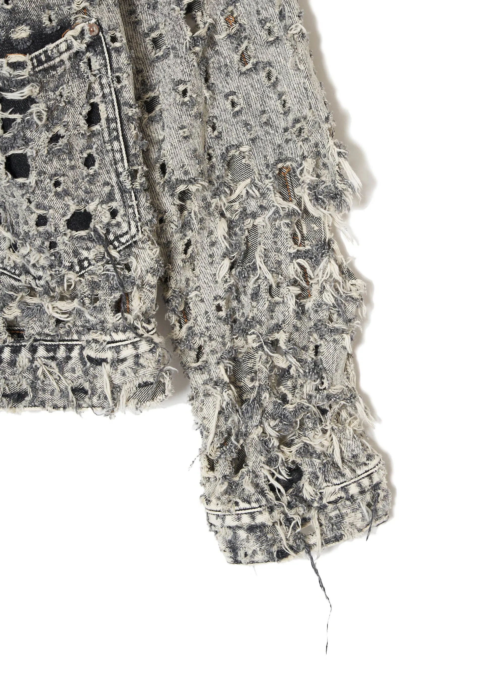 CRASHED BLACK MODERN DENIM JACKET sold by Sugarhill product image thumbnail 5