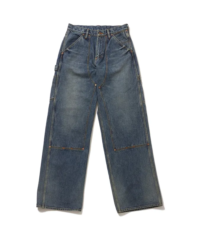 FADED PAINTER DOUBLE KNEE DENIM TROUSERS sold by Sugarhill