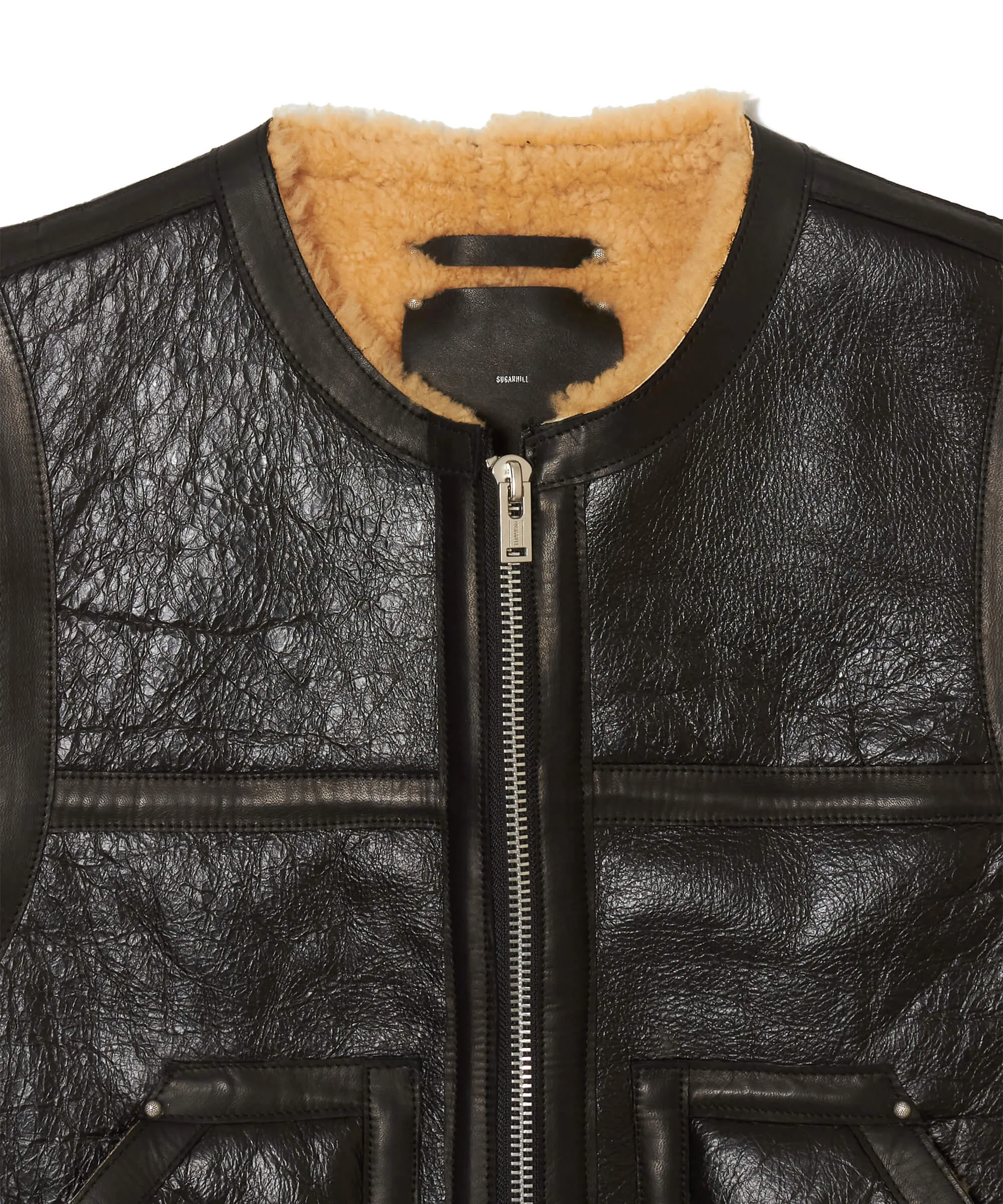 SHEARLING LEATHER VEST sold by Sugarhill product image thumbnail 5